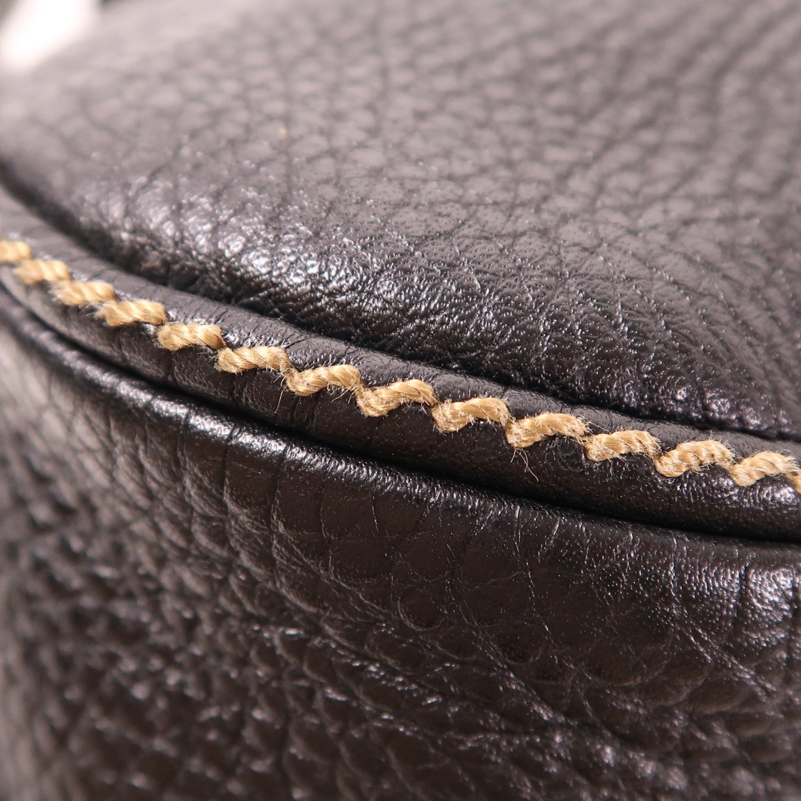 CHANEL 牛皮皮革Shoulder Bag銀扣手挽袋