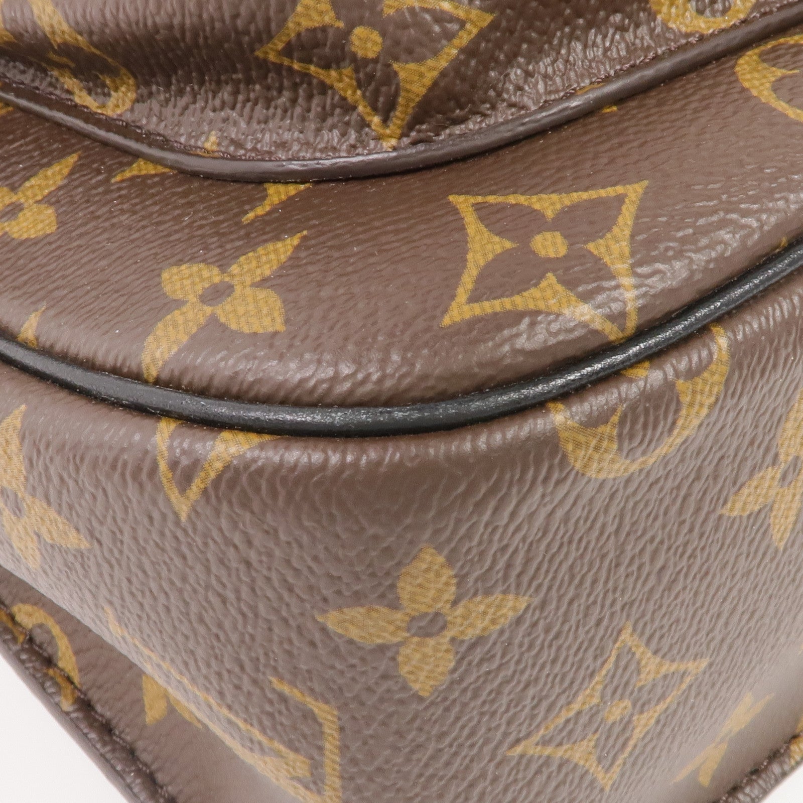 LOUIS VUITTON Monogram Passy金扣肩背袋棕色