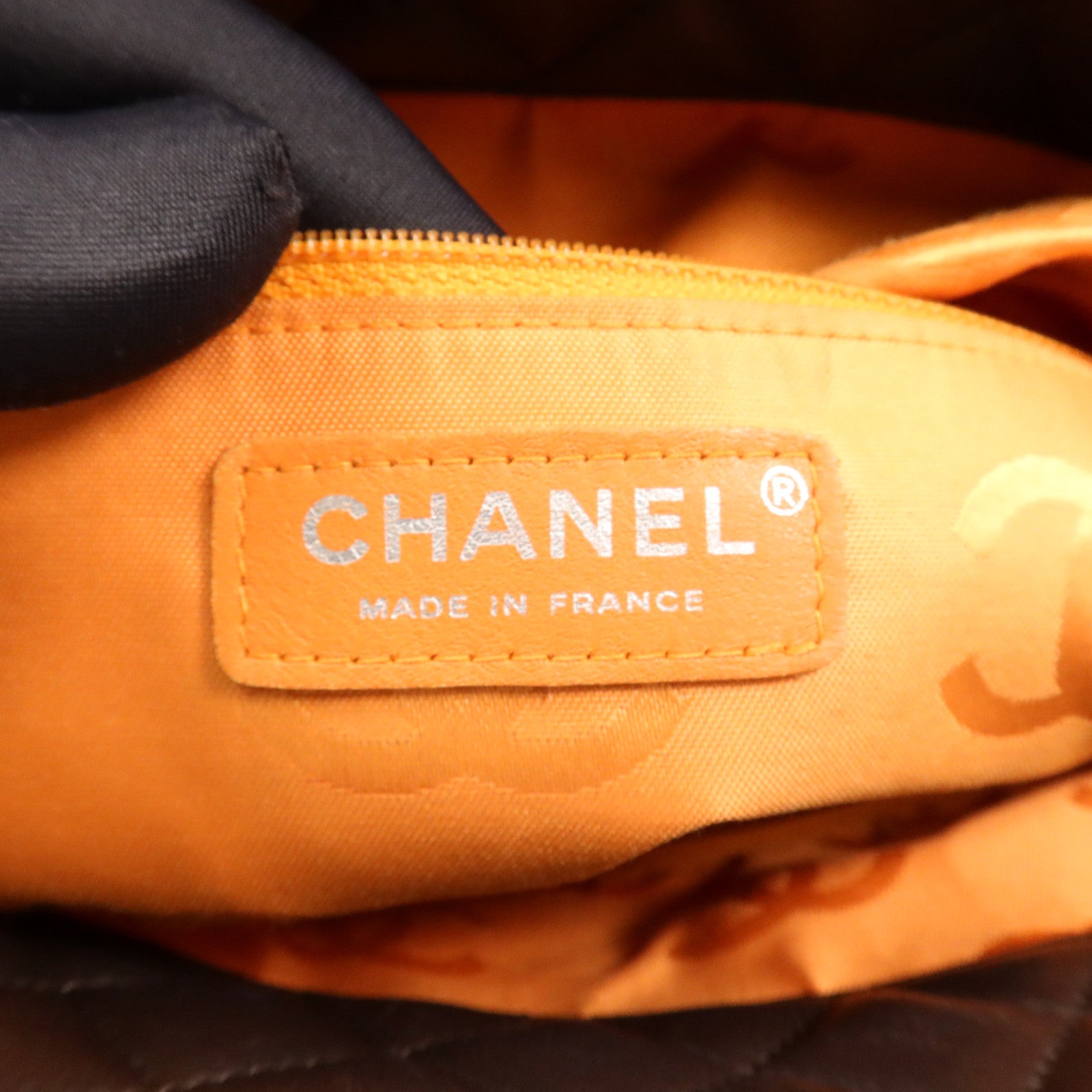 CHANEL 牛皮皮革Cambon Tote Bag銀扣手挽袋