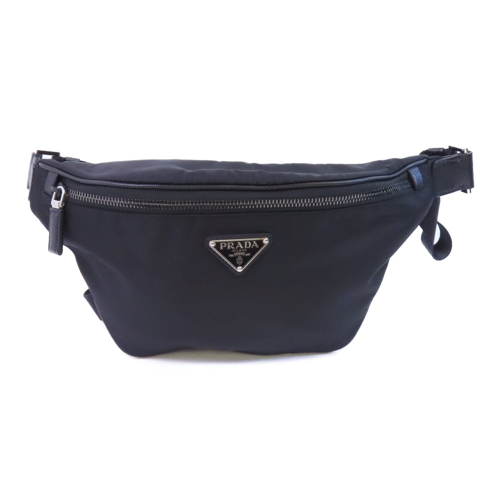 PRADA 尼龍Waist Bag銀扣腰包