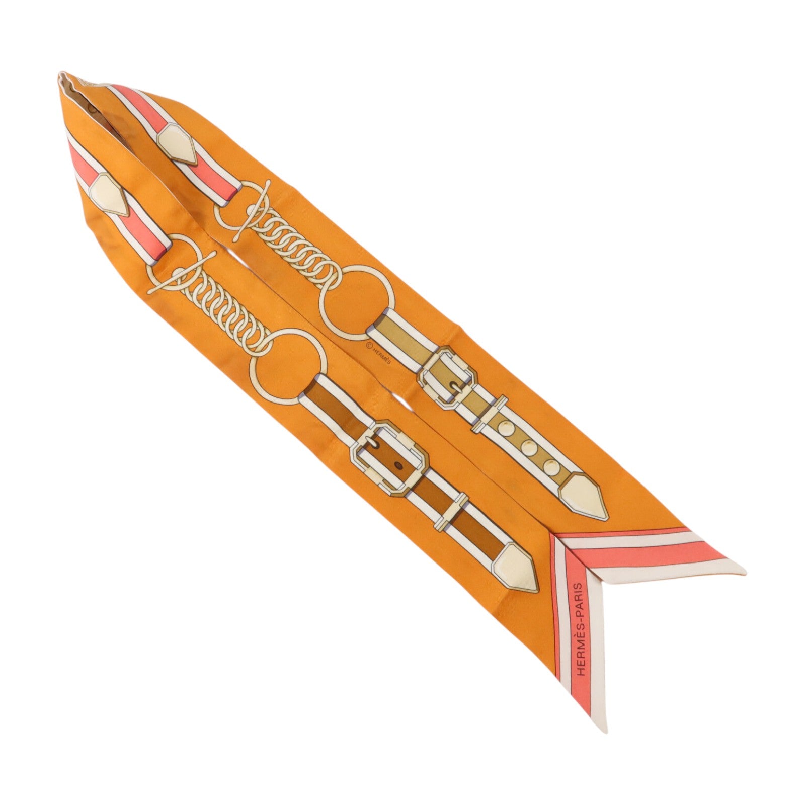 HERMES 絲質Twilly絲巾