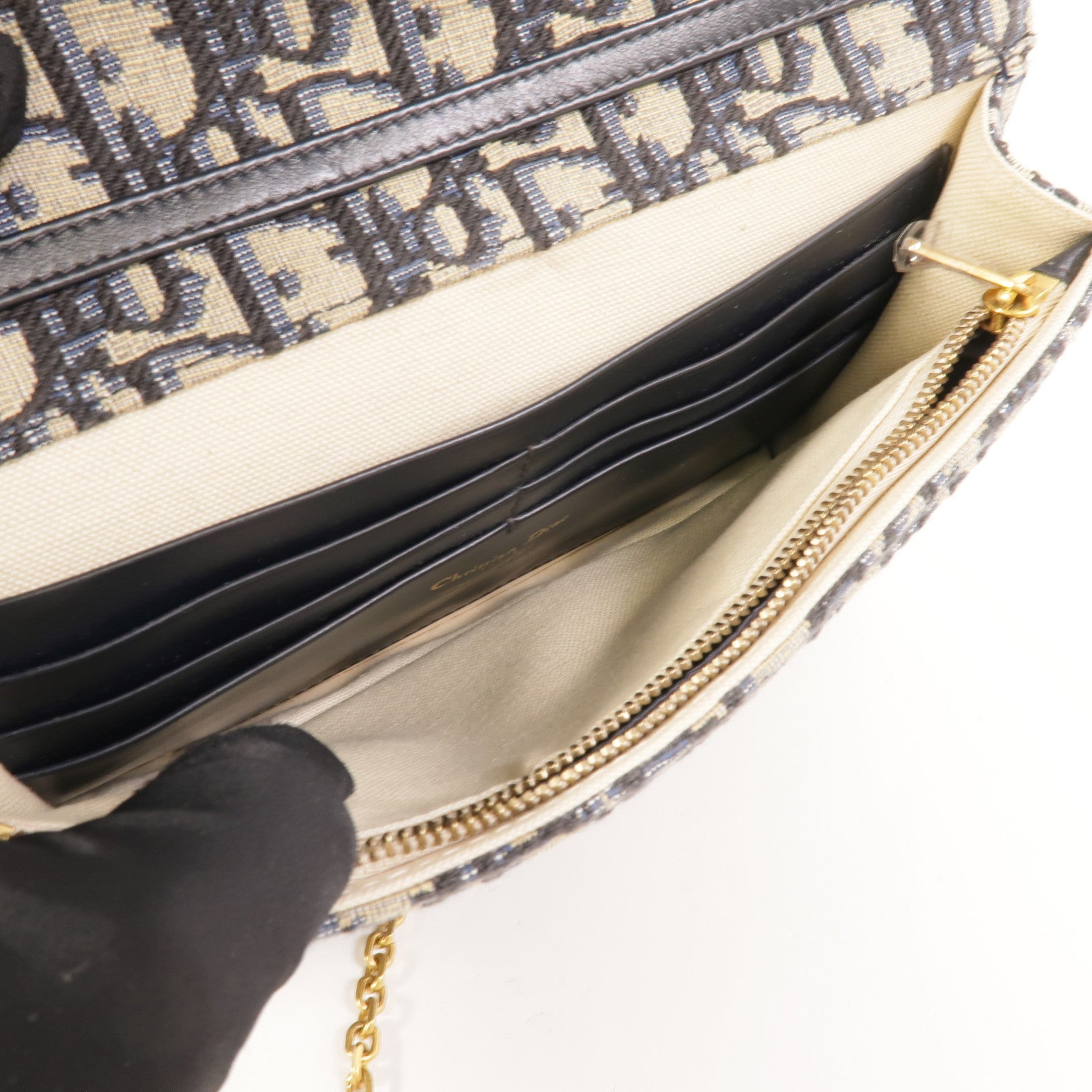Dior 帆布Saddle Chain Bag肩背袋