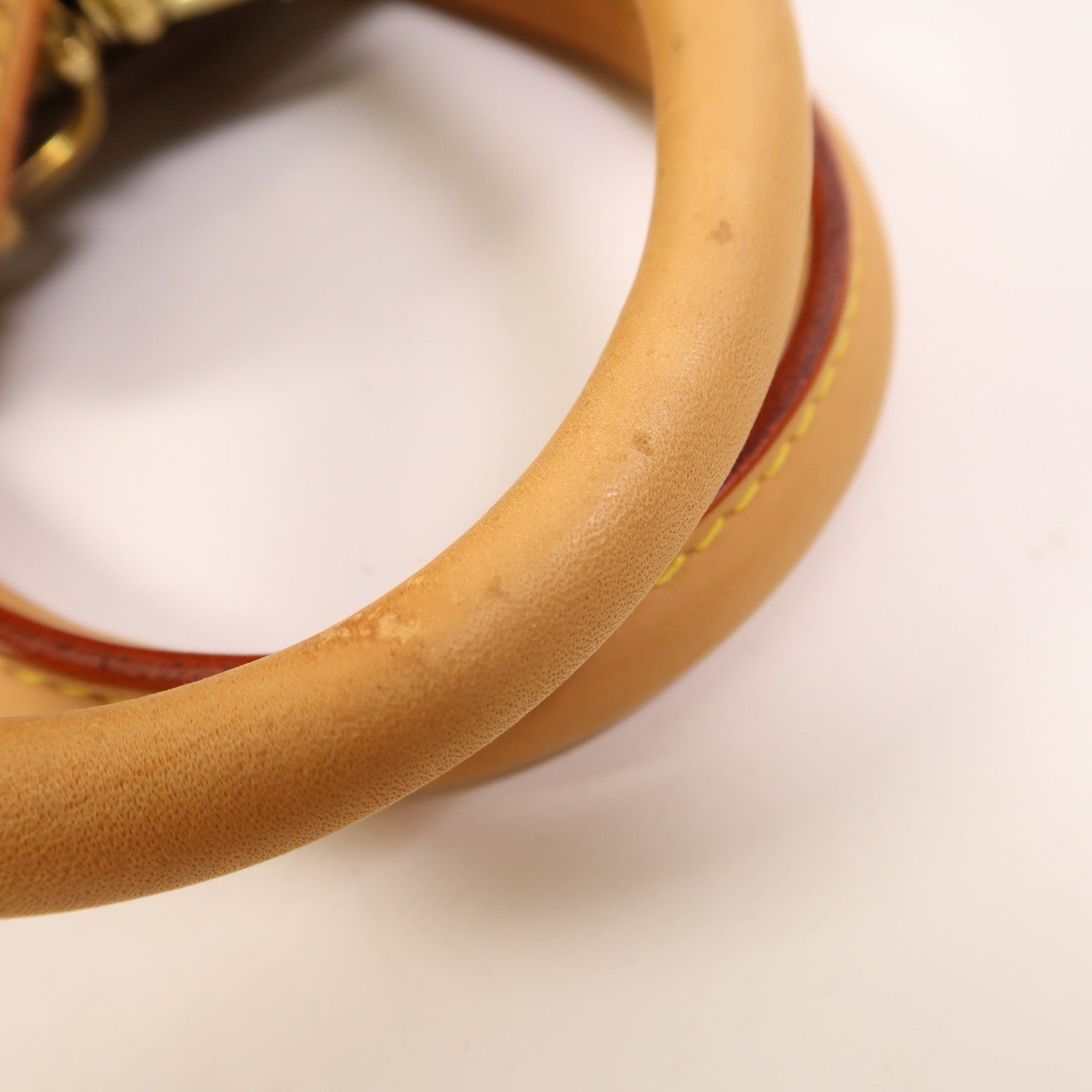 LOUIS VUITTON Monogram Deauville金扣手挽袋棕色