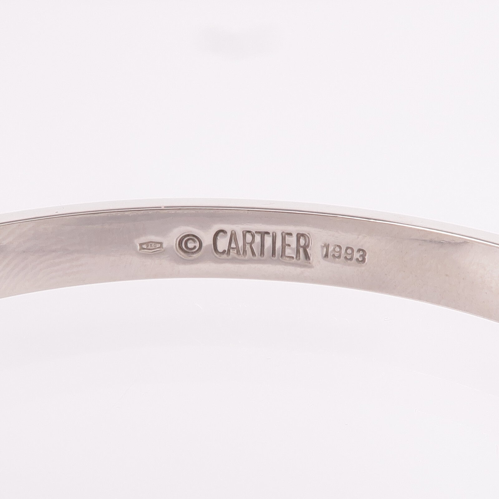 CARTIER 18K白金Love Bracelet手鐲Cartier#19