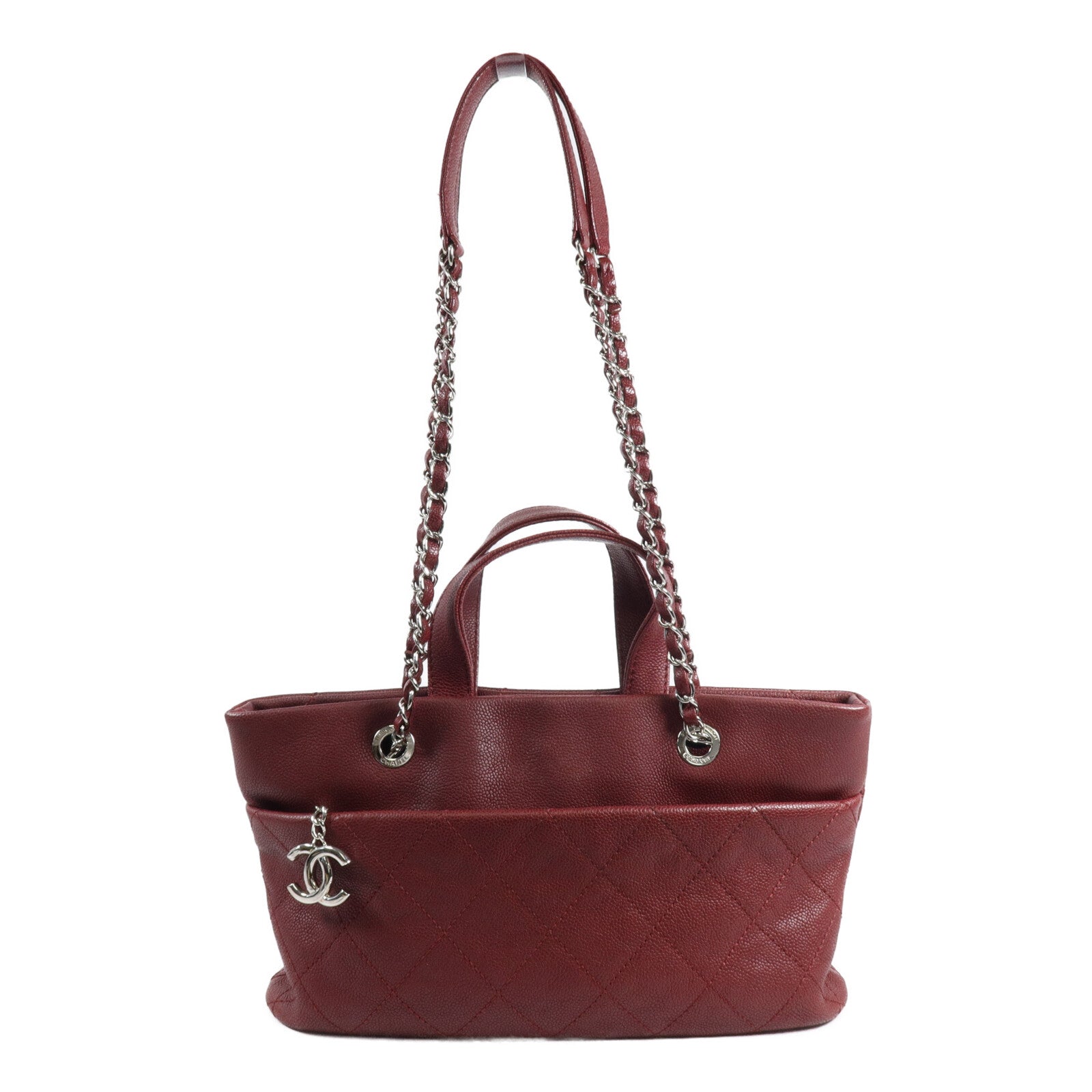 CHANEL 牛皮皮革2 Way Shoulder手挽肩背兩用袋