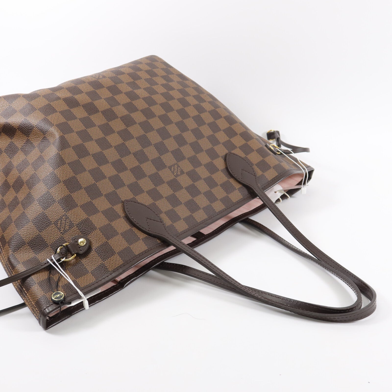 LOUIS VUITTON Damier Neverfull MM手挽袋/肩背袋
