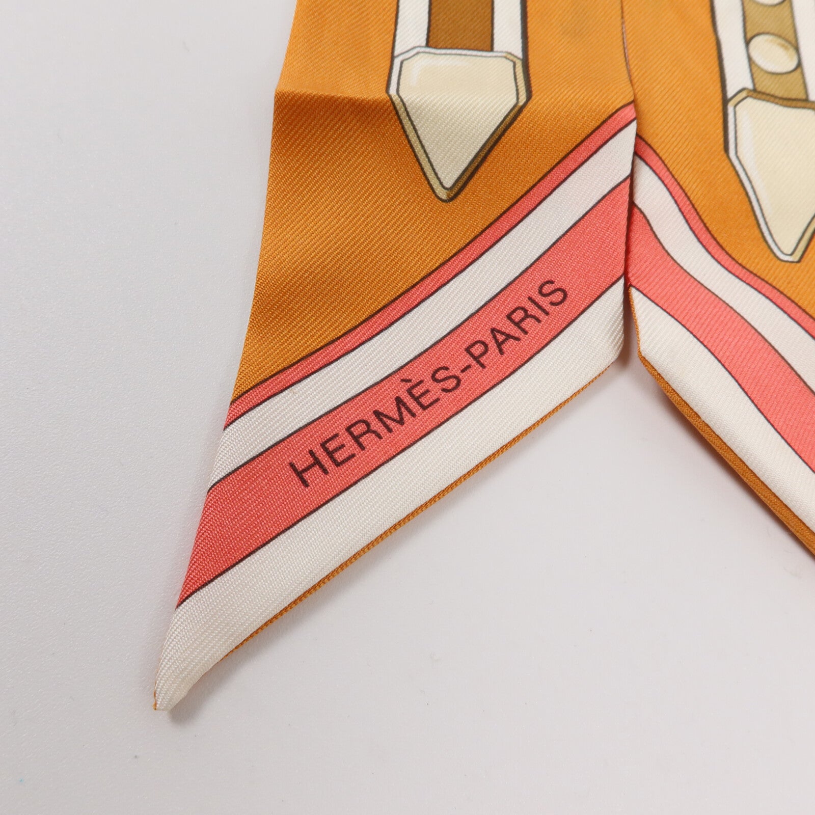 HERMES 絲質Twilly絲巾