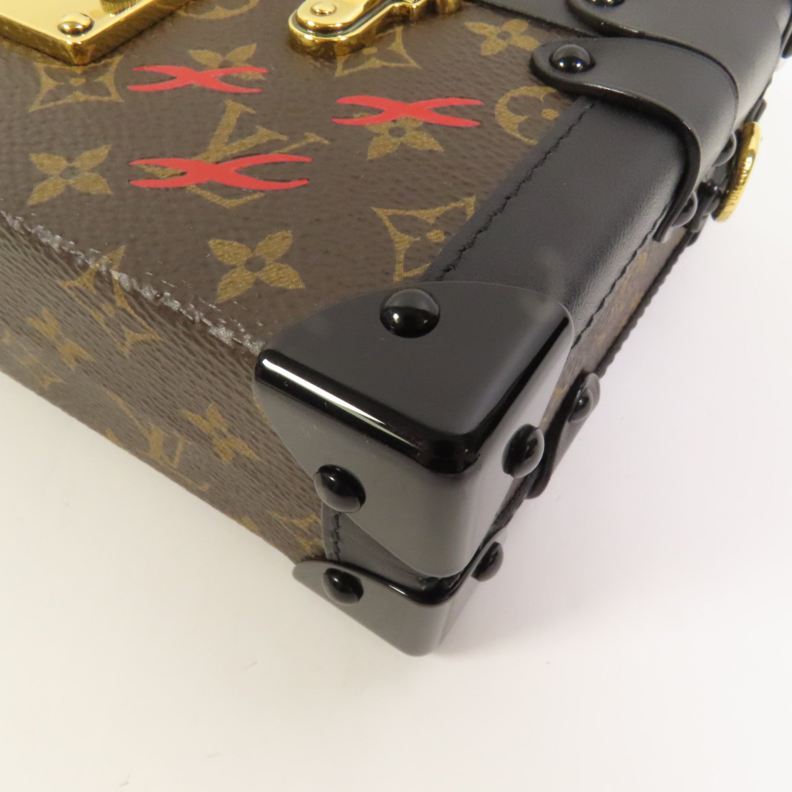 LOUIS VUITTON 【激減優惠】Monogram Petite Malle金扣肩背袋