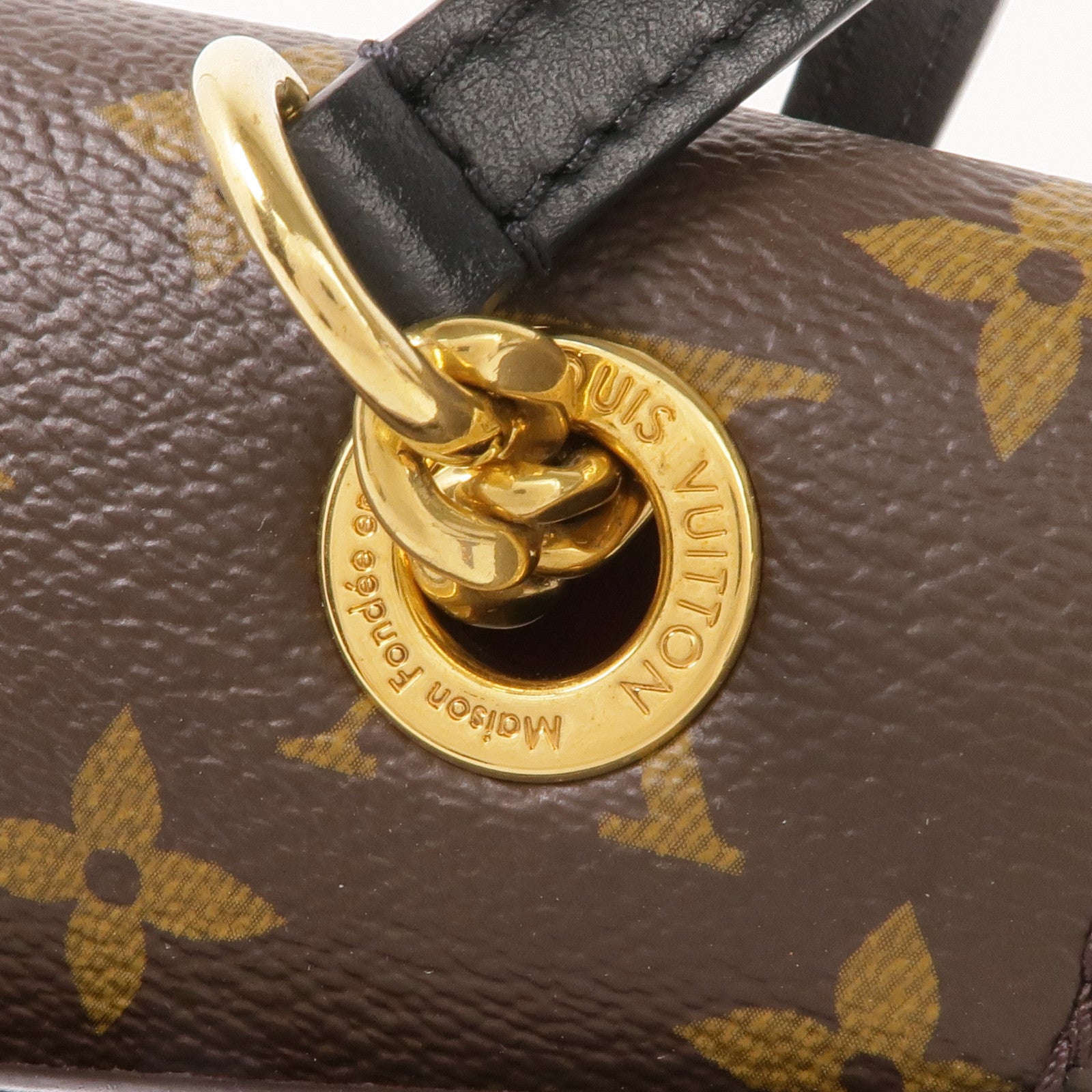 LOUIS VUITTON Monogram Passy金扣肩背袋棕色