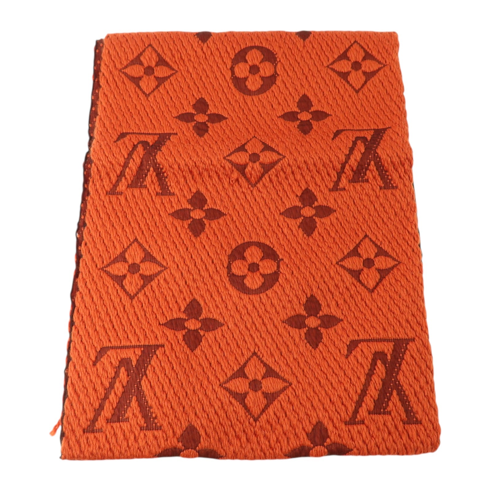 LOUIS VUITTON 羊毛/絲質Logomania Scarf絲巾
