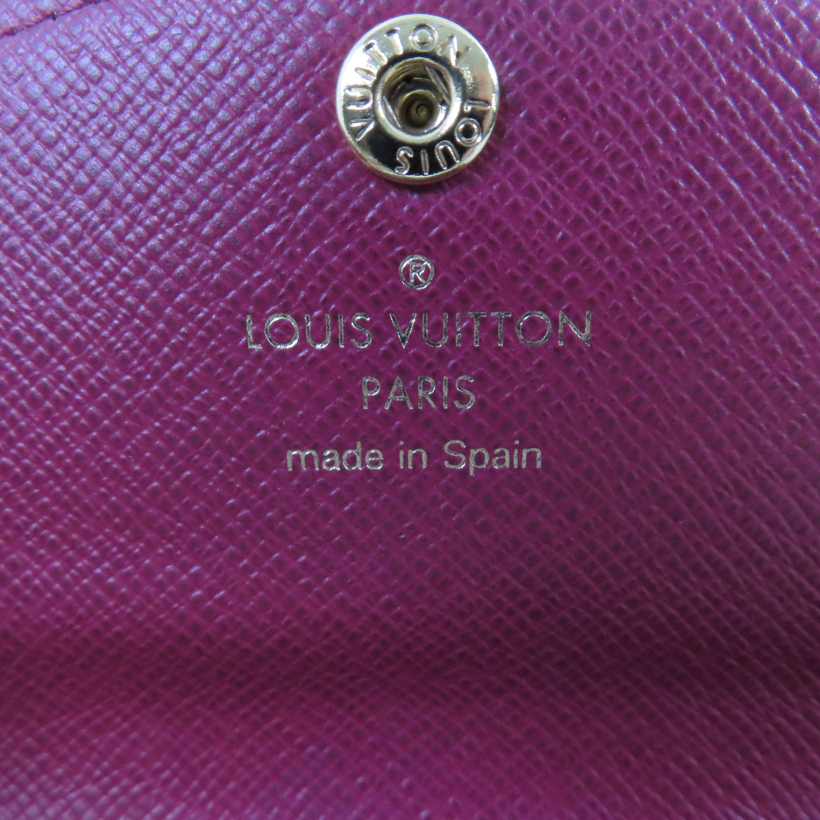 LOUIS VUITTON Monogram Rosalie Coin Case金扣零錢包啡色/酒紅色