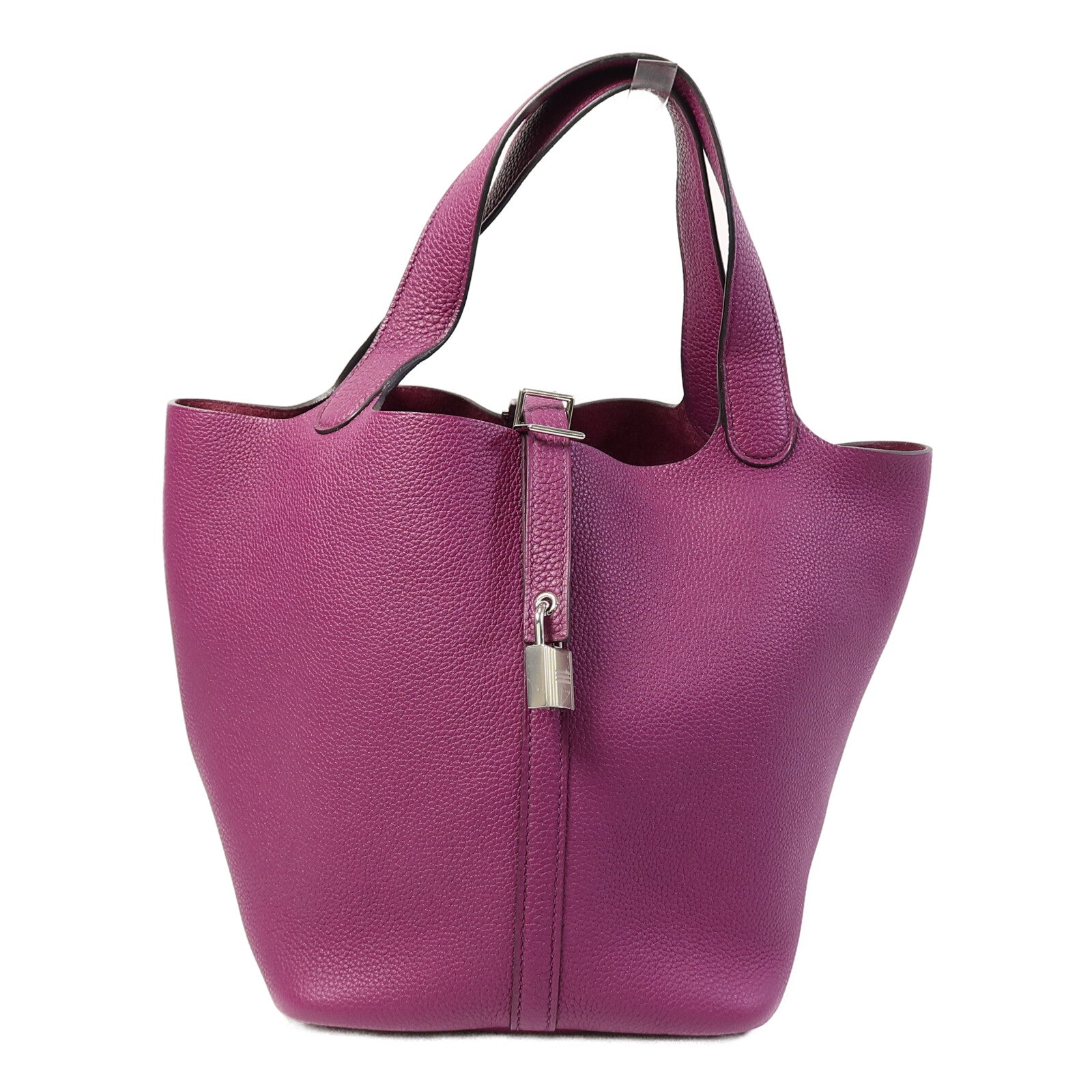 HERMES Clemence皮革Picotin MM手挽袋Anemone
