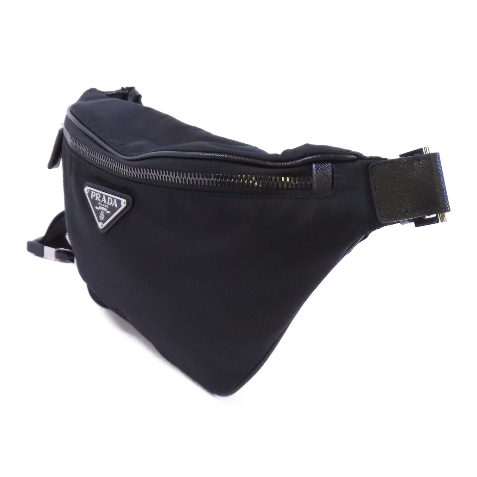 PRADA 尼龍Waist Bag銀扣腰包
