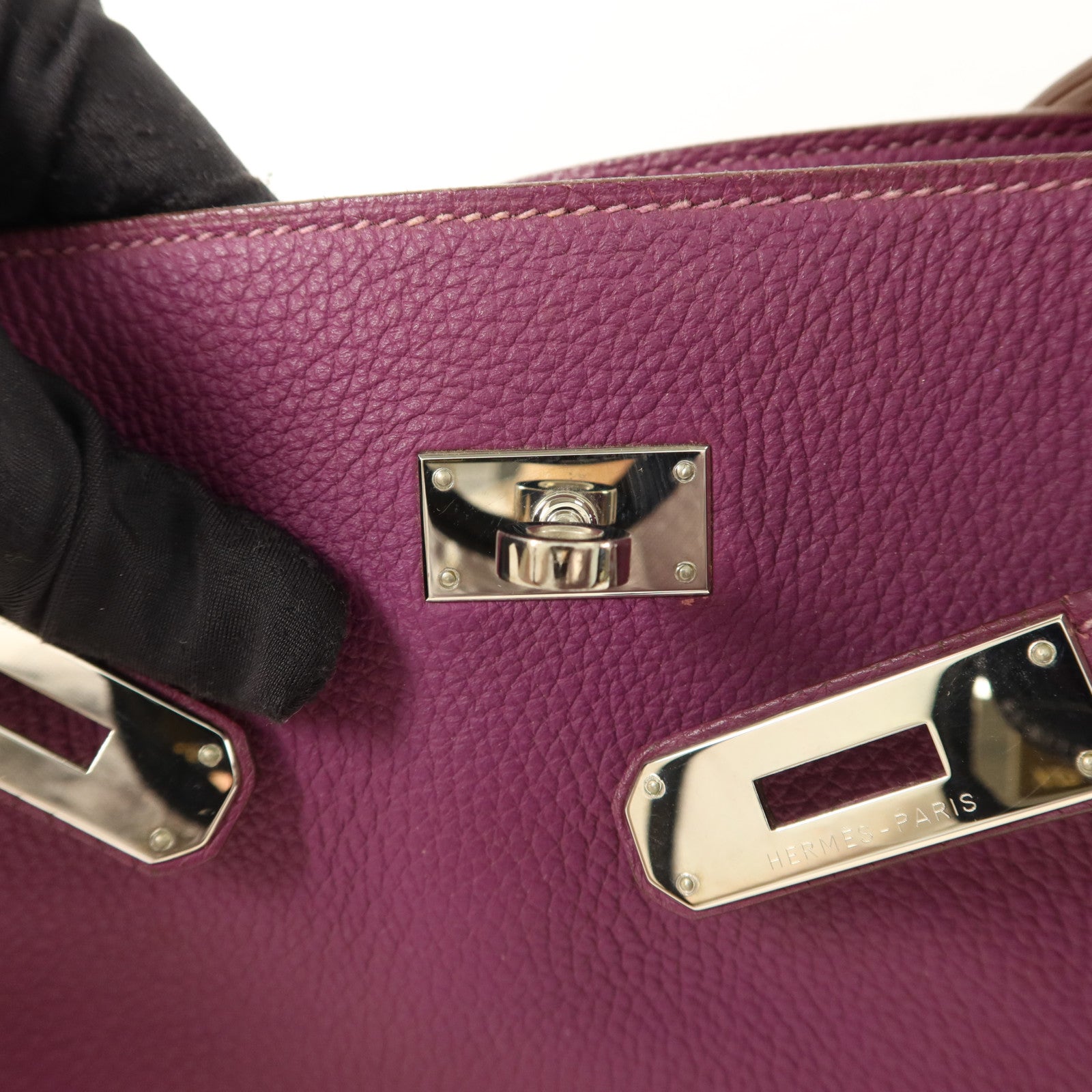 HERMES Clemence皮革So Kelly 22肩背袋Anemone