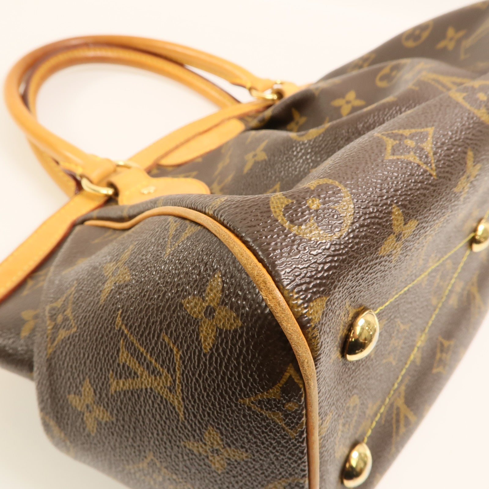 LOUIS VUITTON Monogram Tivoli PM金扣手挽袋