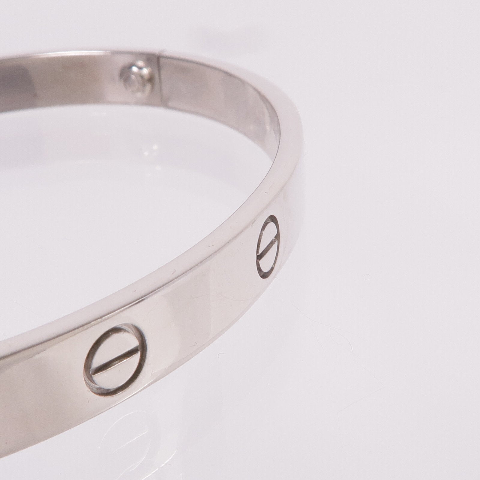 CARTIER 18K白金Love Bracelet手鐲Cartier#19