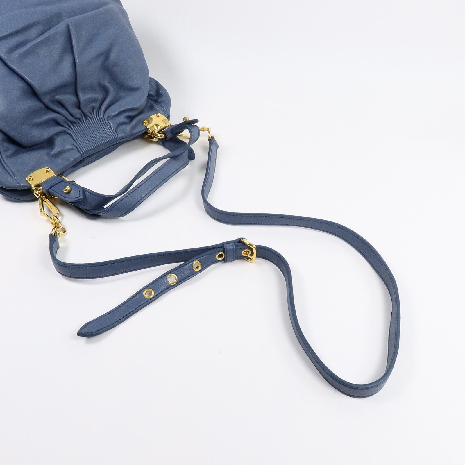 Miu Miu 牛皮皮革2 Way Shoulder Bag手挽肩背兩用袋