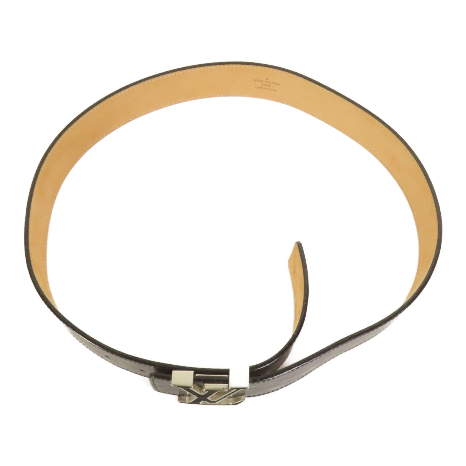 LOUIS VUITTON Epi Belt銀扣皮帶