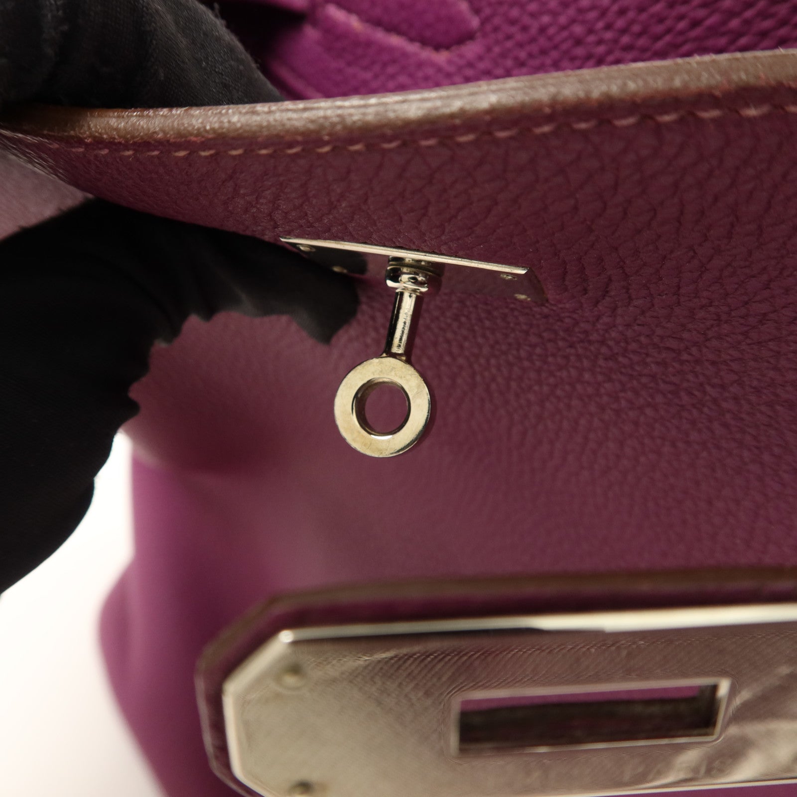 HERMES Clemence皮革So Kelly 22肩背袋Anemone