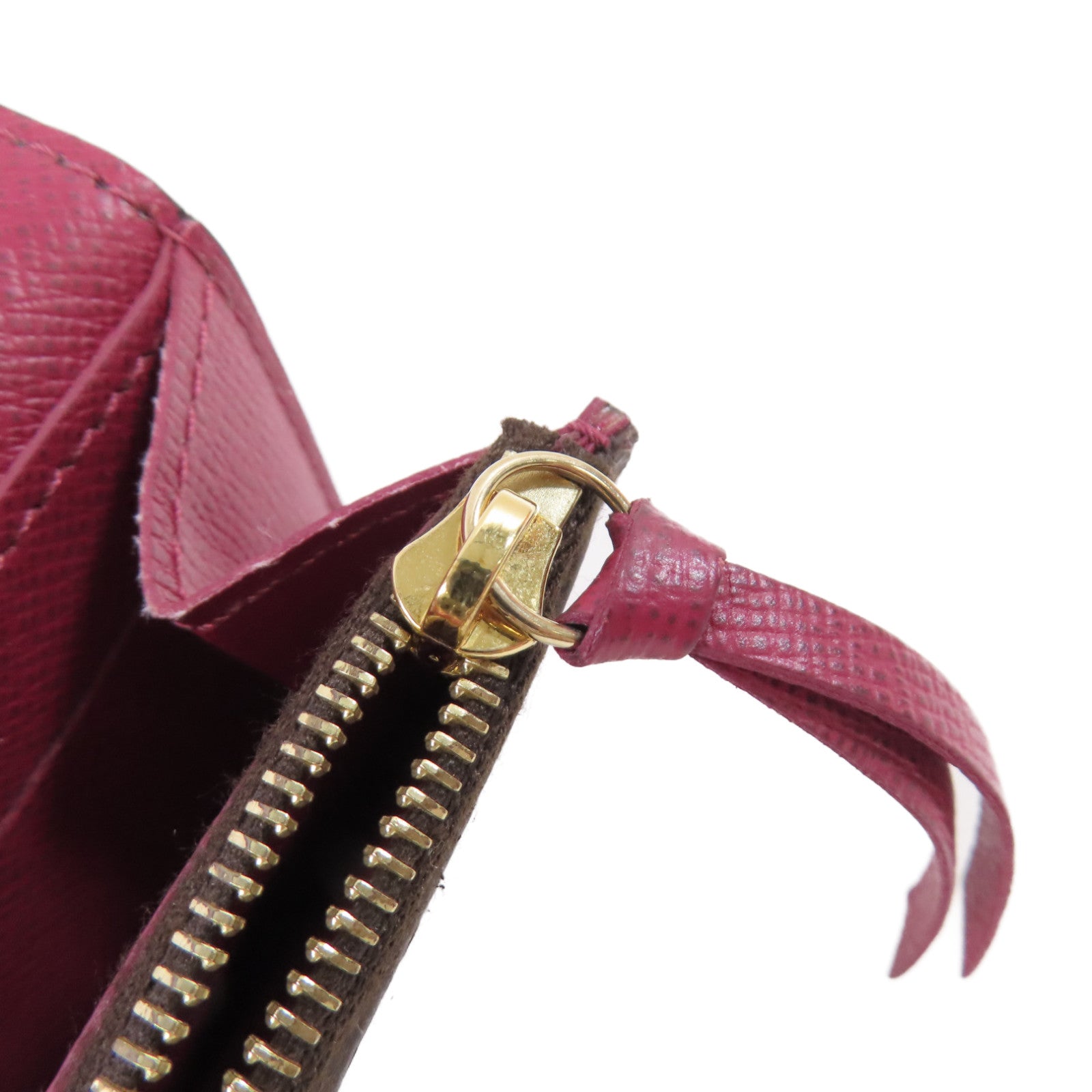LOUIS VUITTON Monogram Rosalie Coin Case金扣零錢包啡色/酒紅色