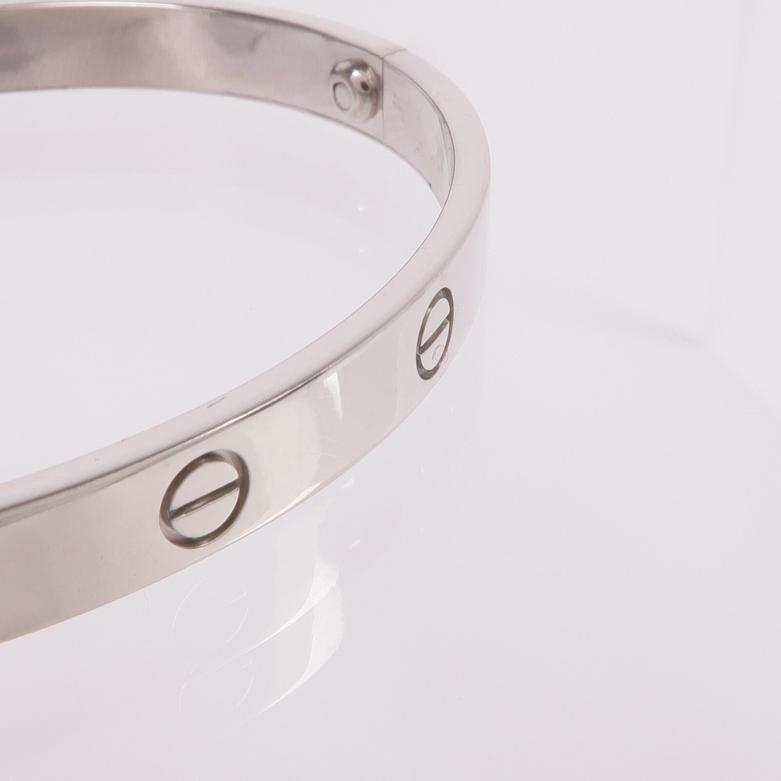 CARTIER 18K白金Love Bracelet手鐲Cartier#19