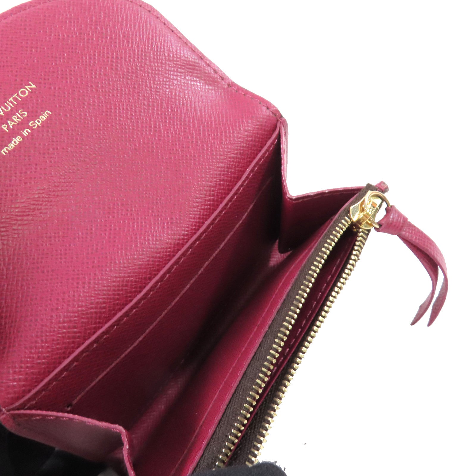 LOUIS VUITTON Monogram Rosalie Coin Case金扣零錢包啡色/酒紅色
