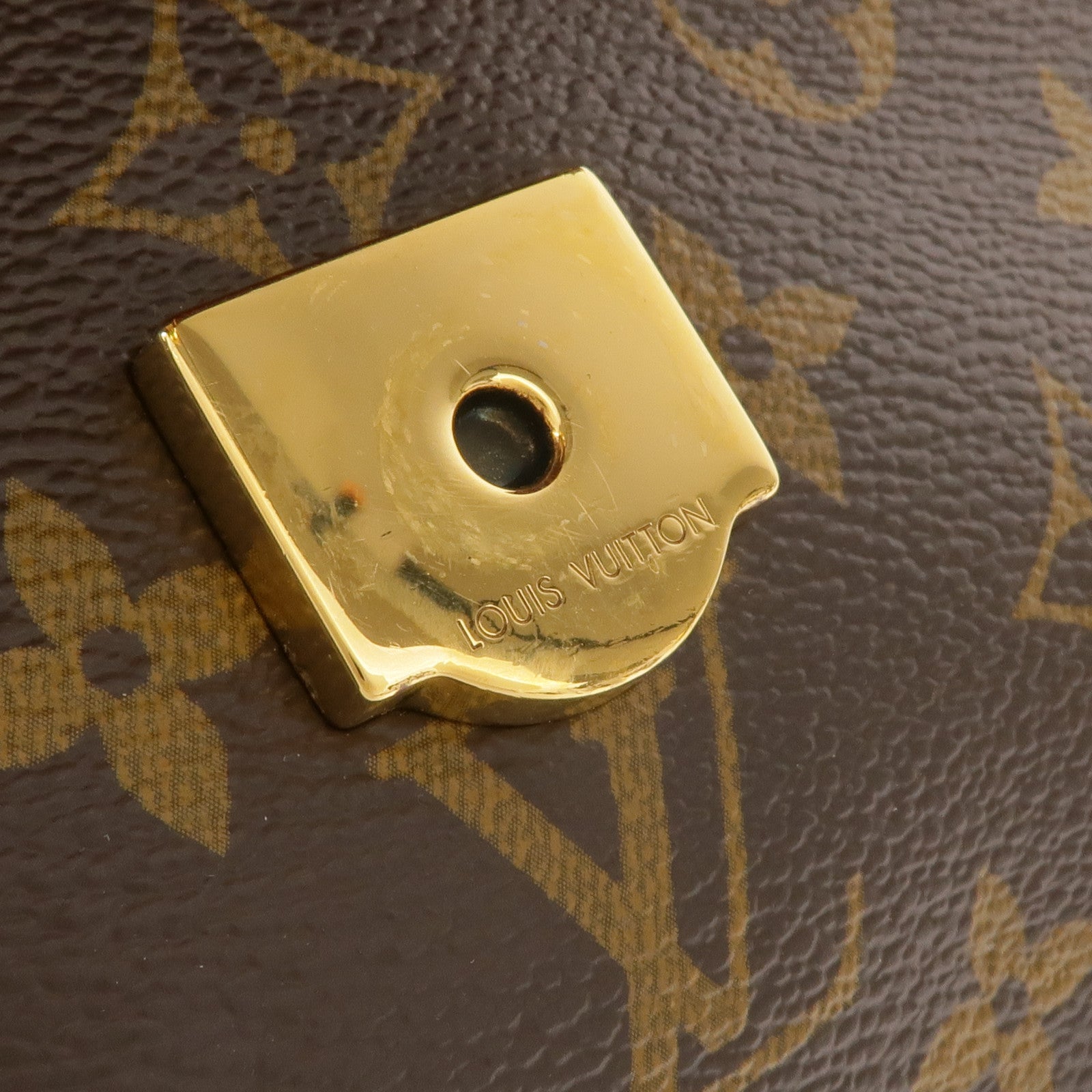 LOUIS VUITTON Monogram Passy金扣肩背袋棕色
