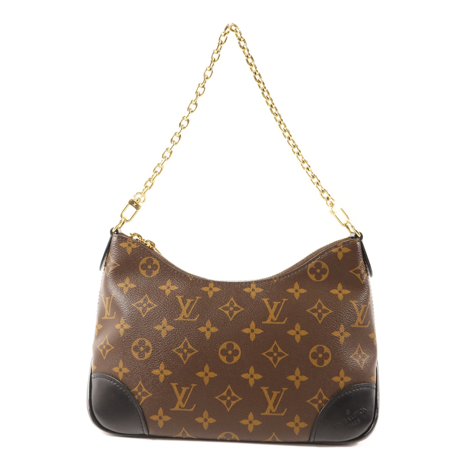 LOUIS VUITTON Monogram Boulogne PM金扣手挽肩背兩用袋