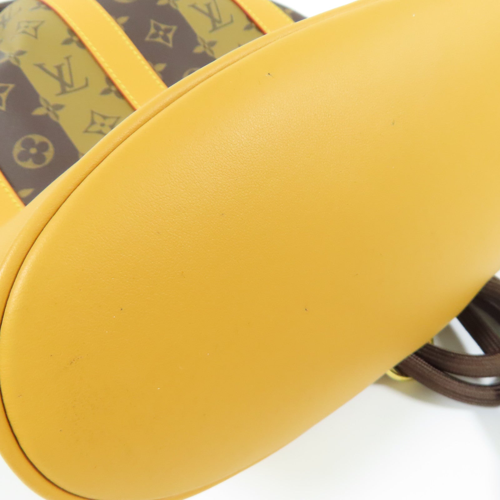 LOUIS VUITTON Monogram Stripe Nigo Randonnee金扣背包