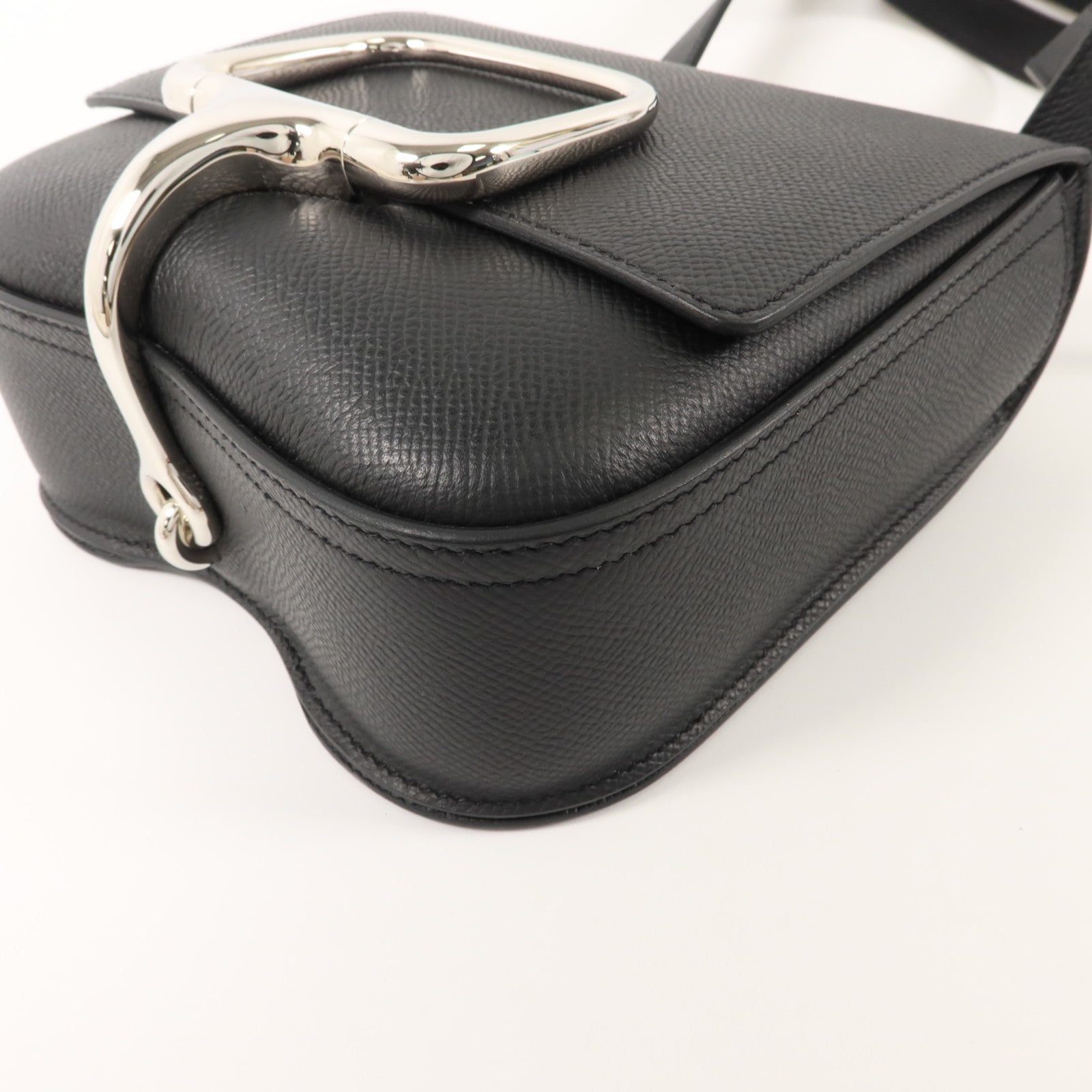 HERMES Epsom皮革Della Cavalleria Mini肩背袋Noir