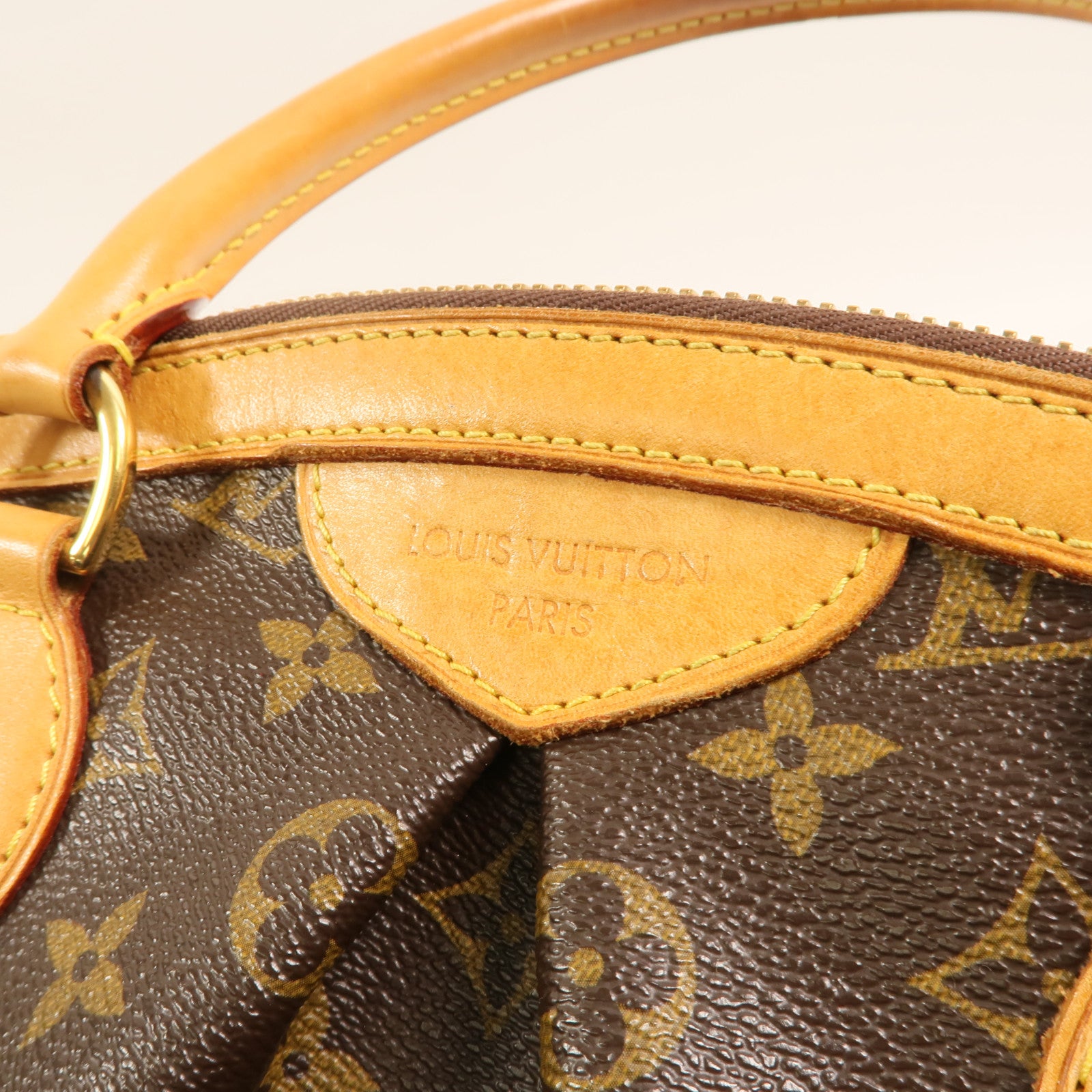 LOUIS VUITTON Monogram Tivoli PM金扣手挽袋