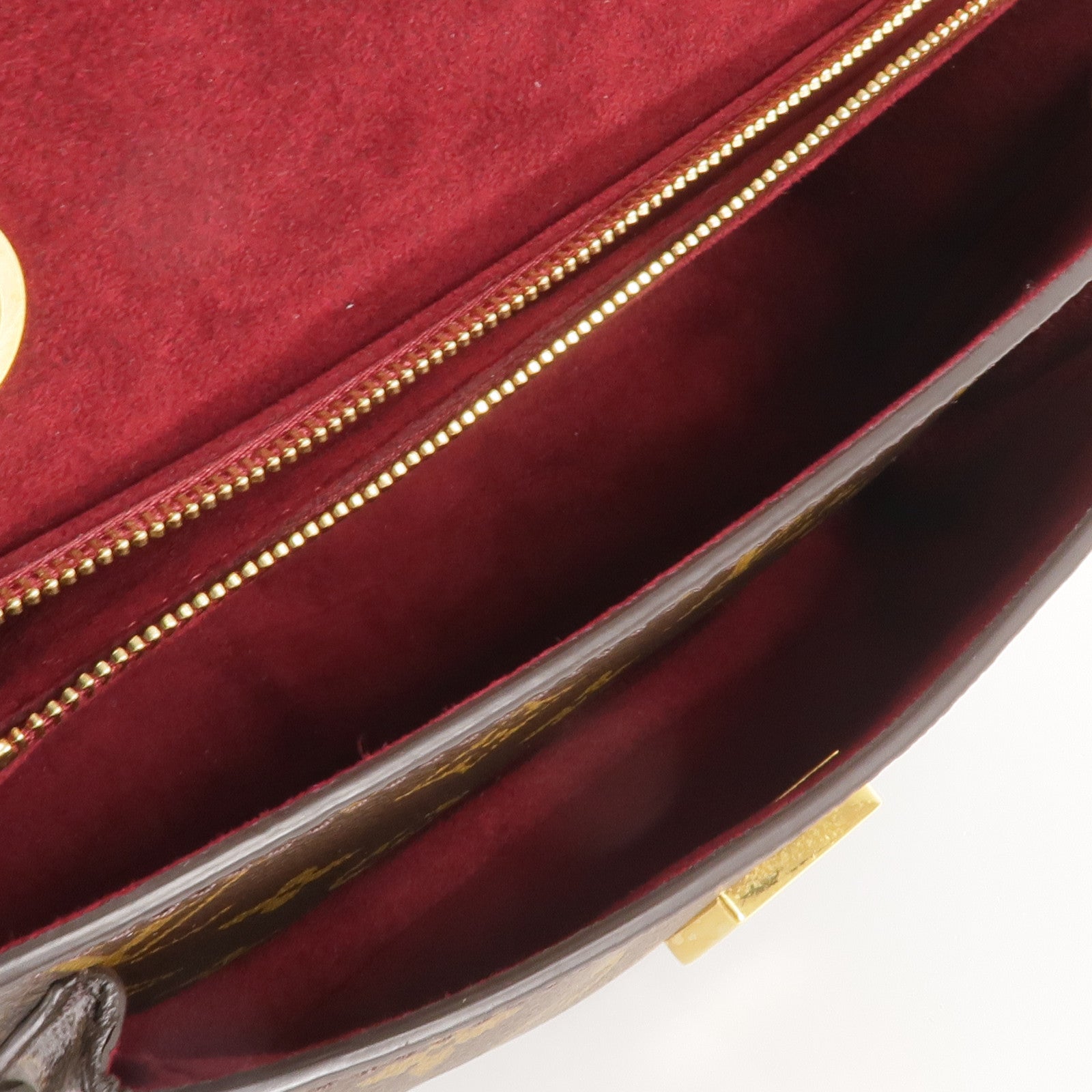 LOUIS VUITTON Monogram Passy金扣肩背袋棕色