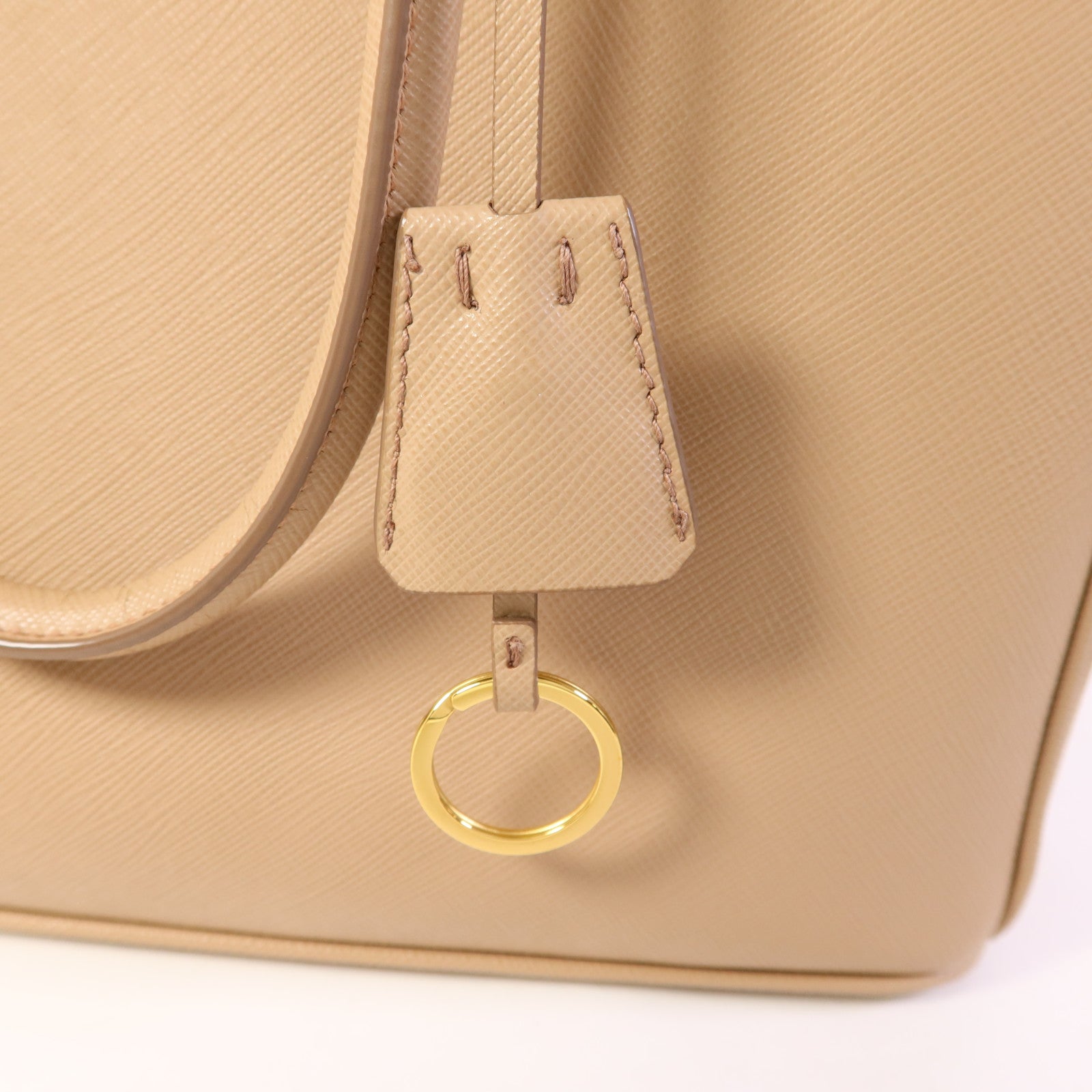 PRADA Saffiano皮革Galleria金扣手挽肩背兩用袋