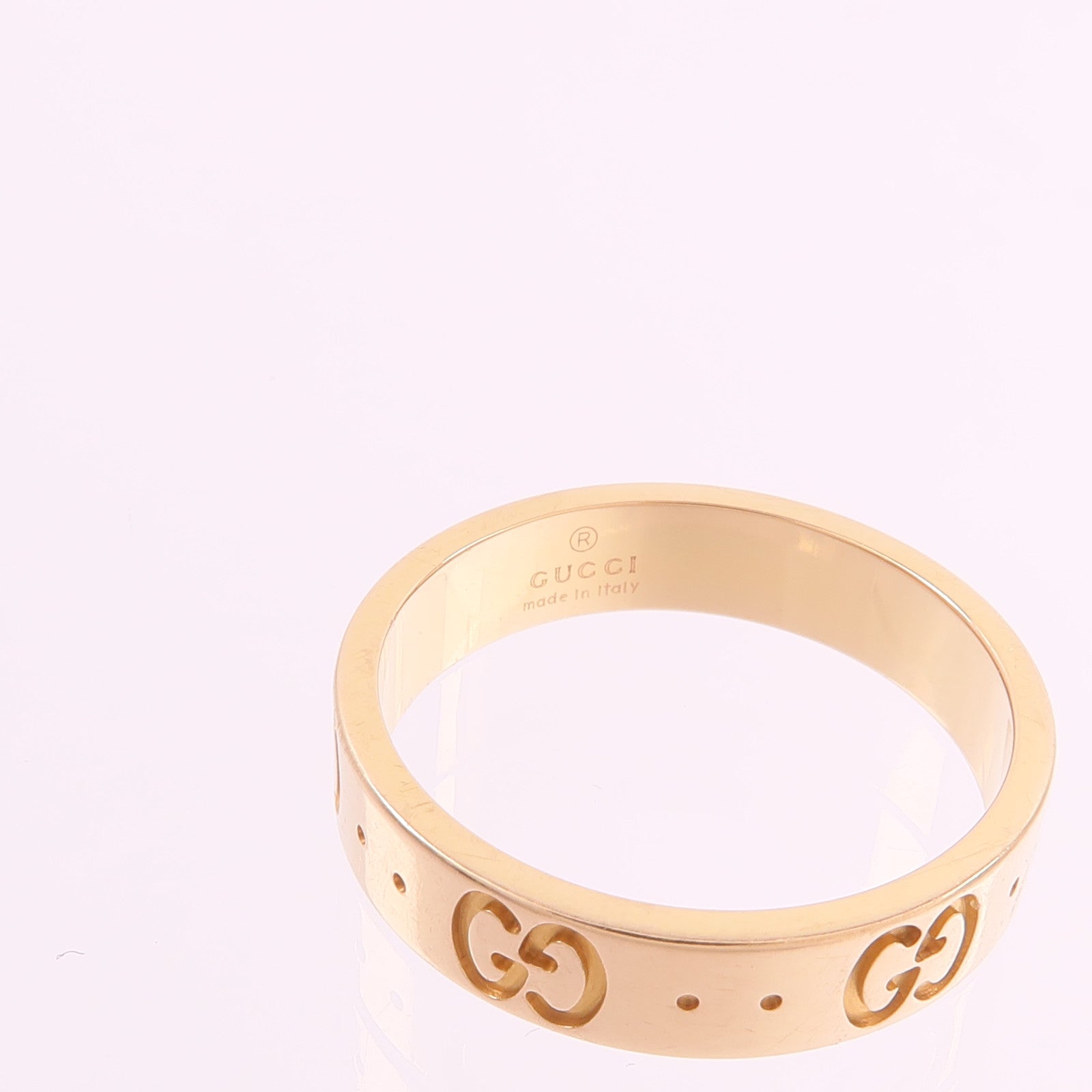 GUCCI 18K玫瑰金Gucci Icon Ring戒指