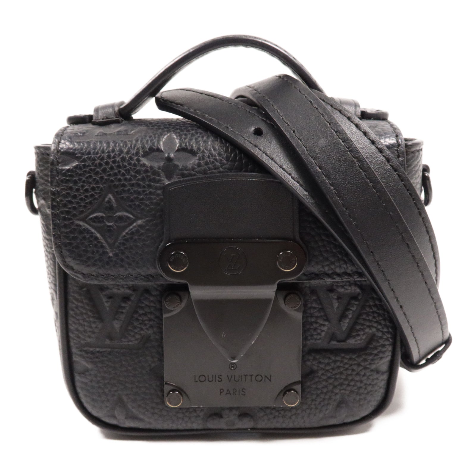 LOUIS VUITTON Monogram Taurillon Pico S-Lock手挽肩背兩用袋