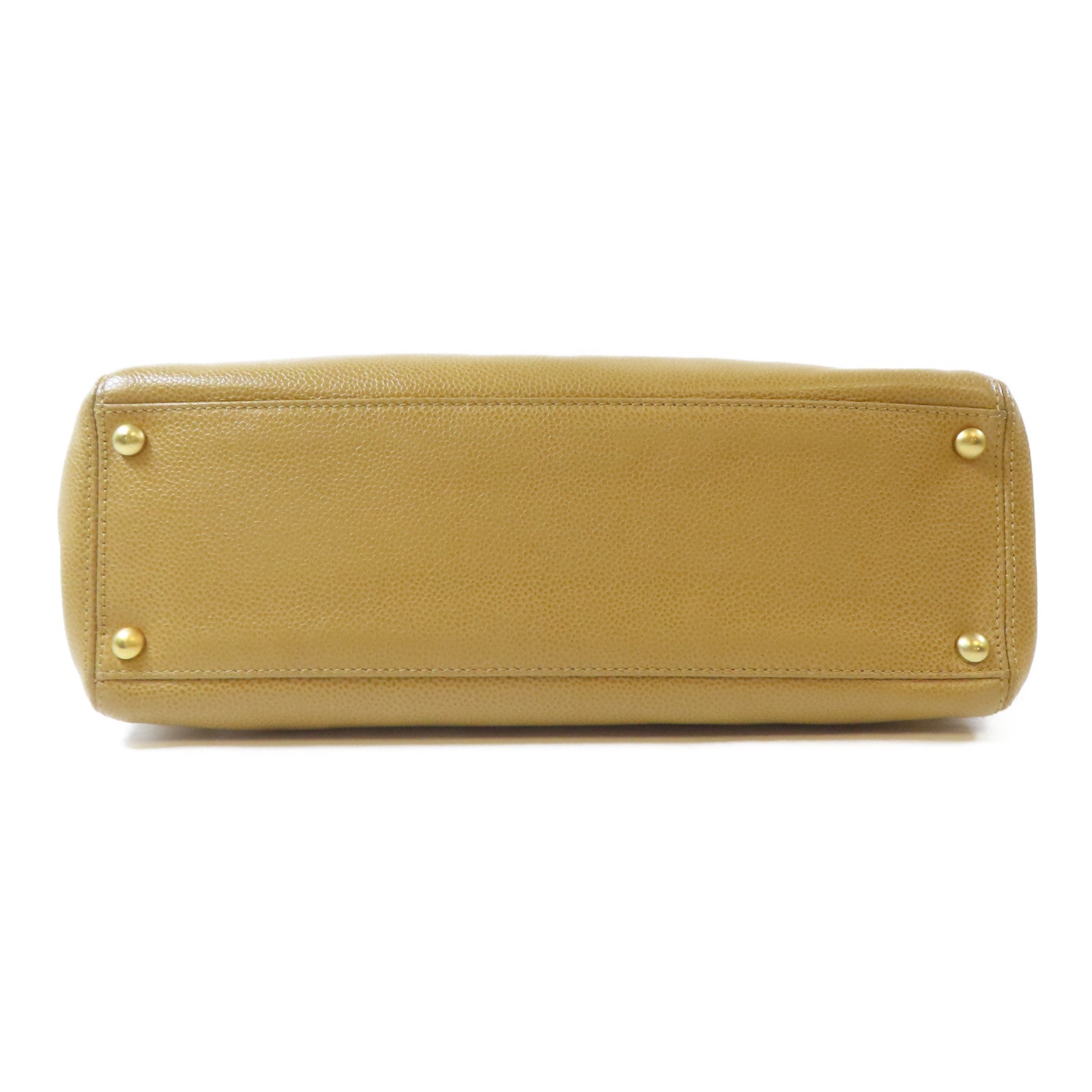 CHANEL Caviar皮革Shoulder Bag金扣肩背袋啡色