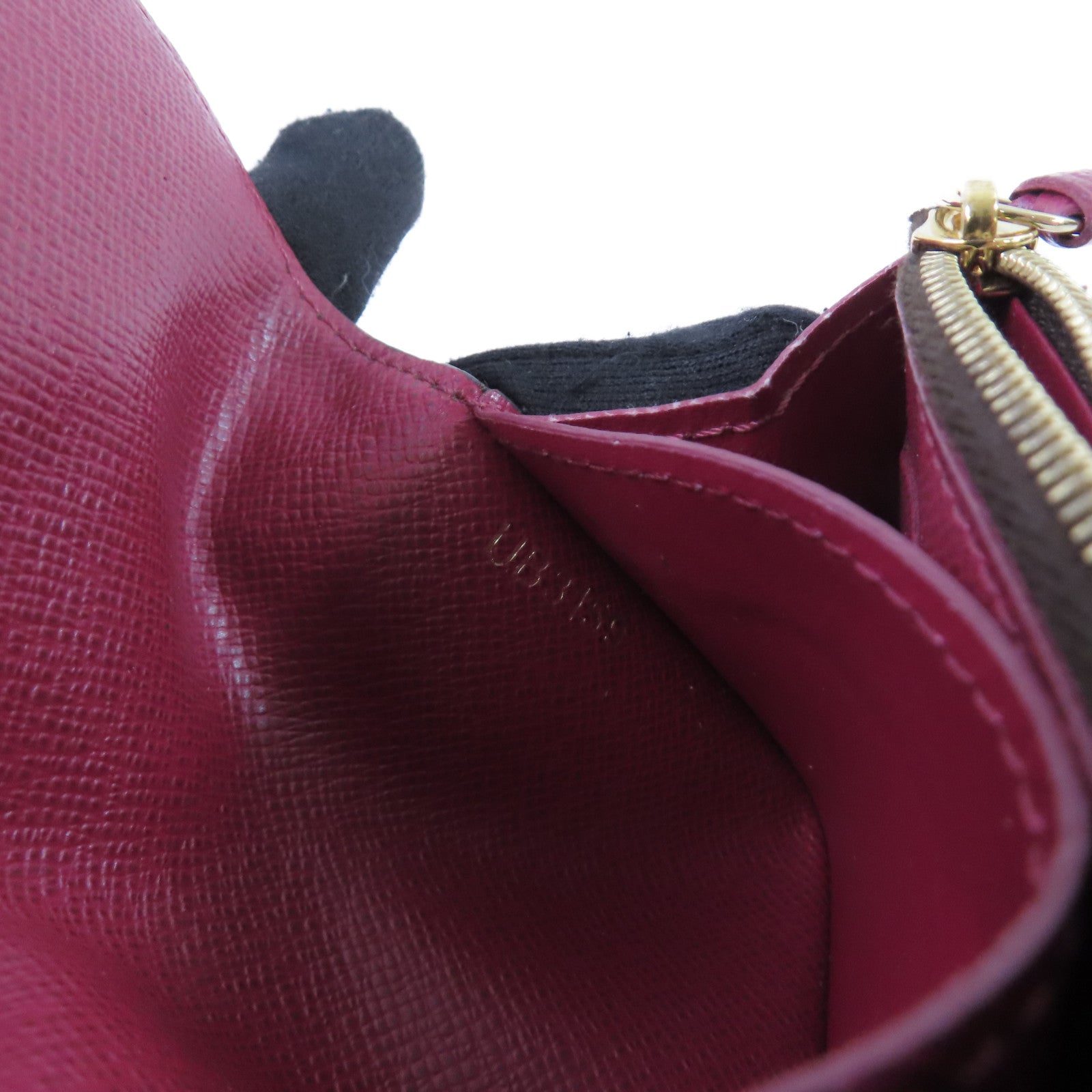 LOUIS VUITTON Monogram Rosalie Coin Case金扣零錢包啡色/酒紅色