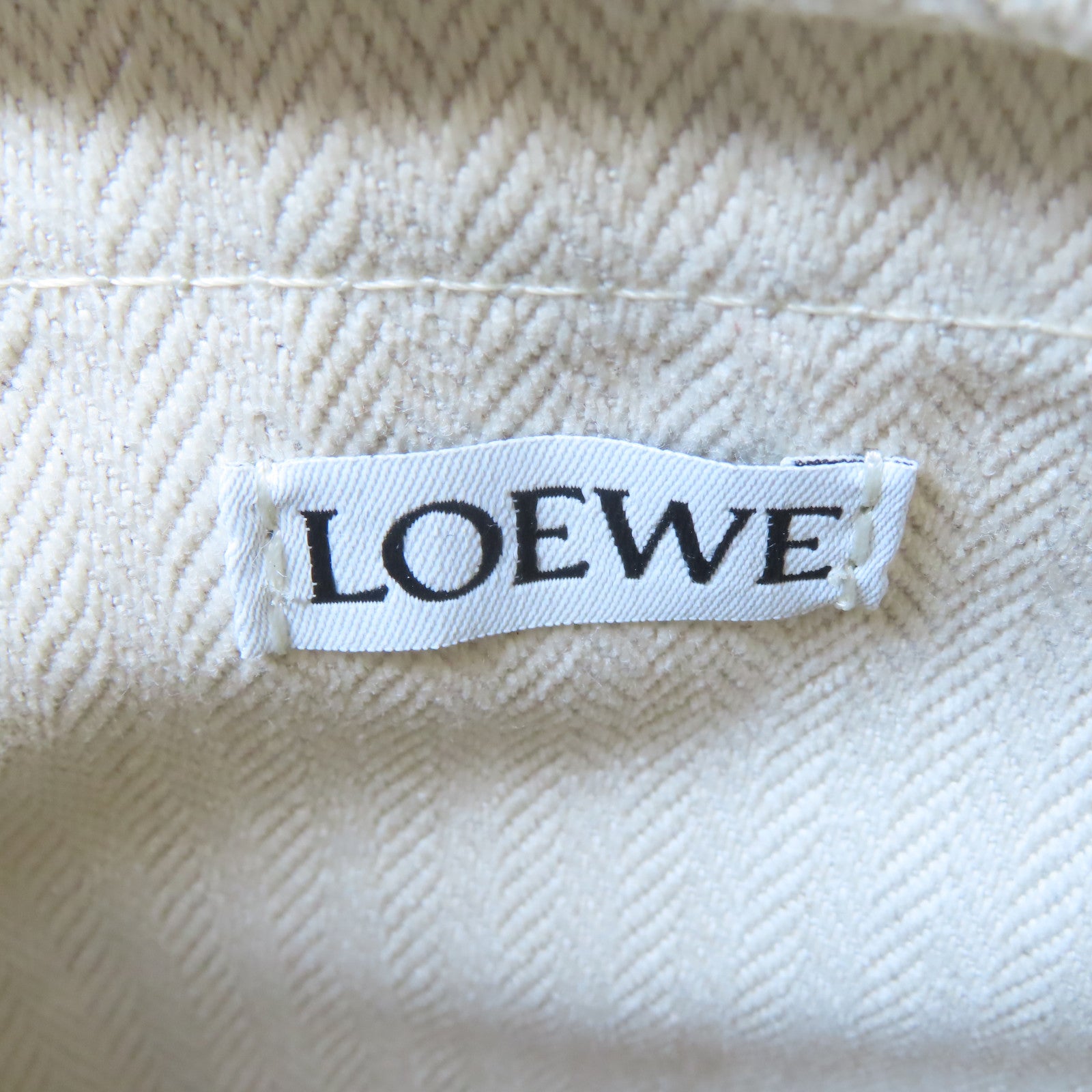 LOEWE 藤製Beehive Basket肩背袋黑色/棕色