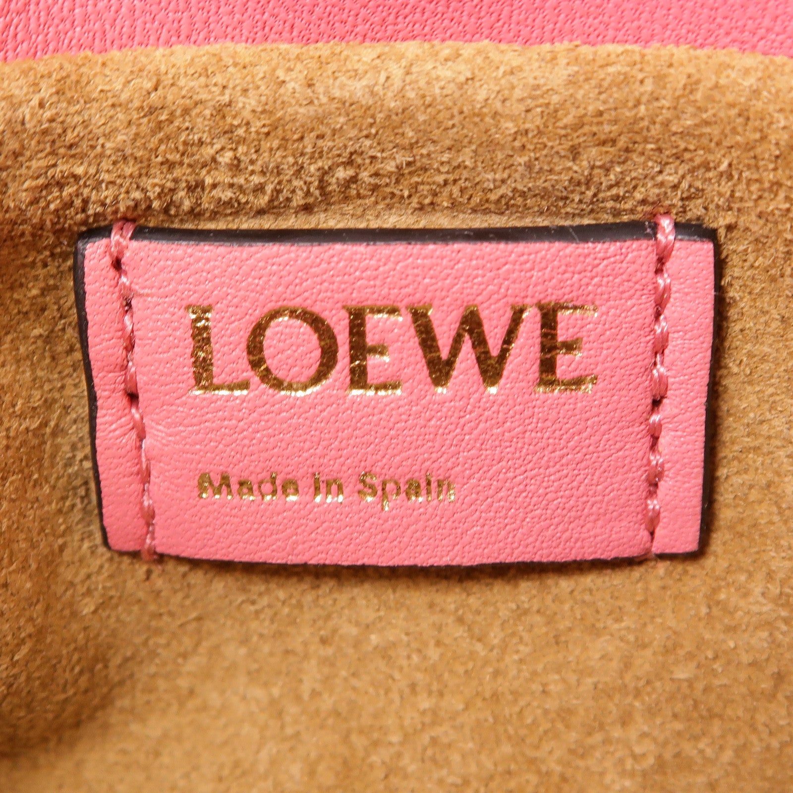 LOEWE 羊皮皮革Nano Flamenco金扣鏈帶肩背袋
