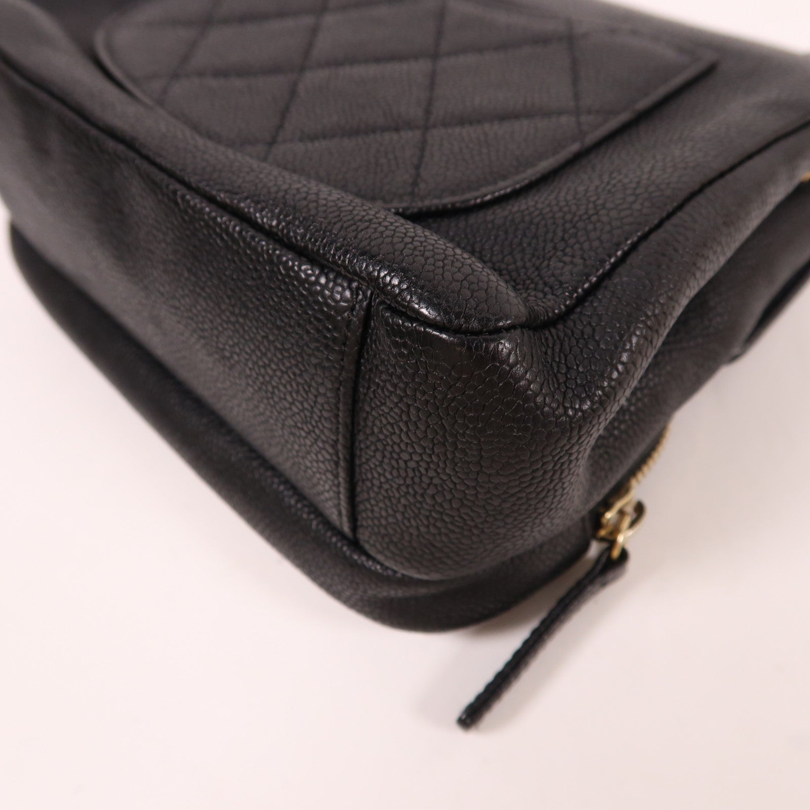 CHANEL 牛皮皮革Chain Shoulder金扣鏈帶肩背袋