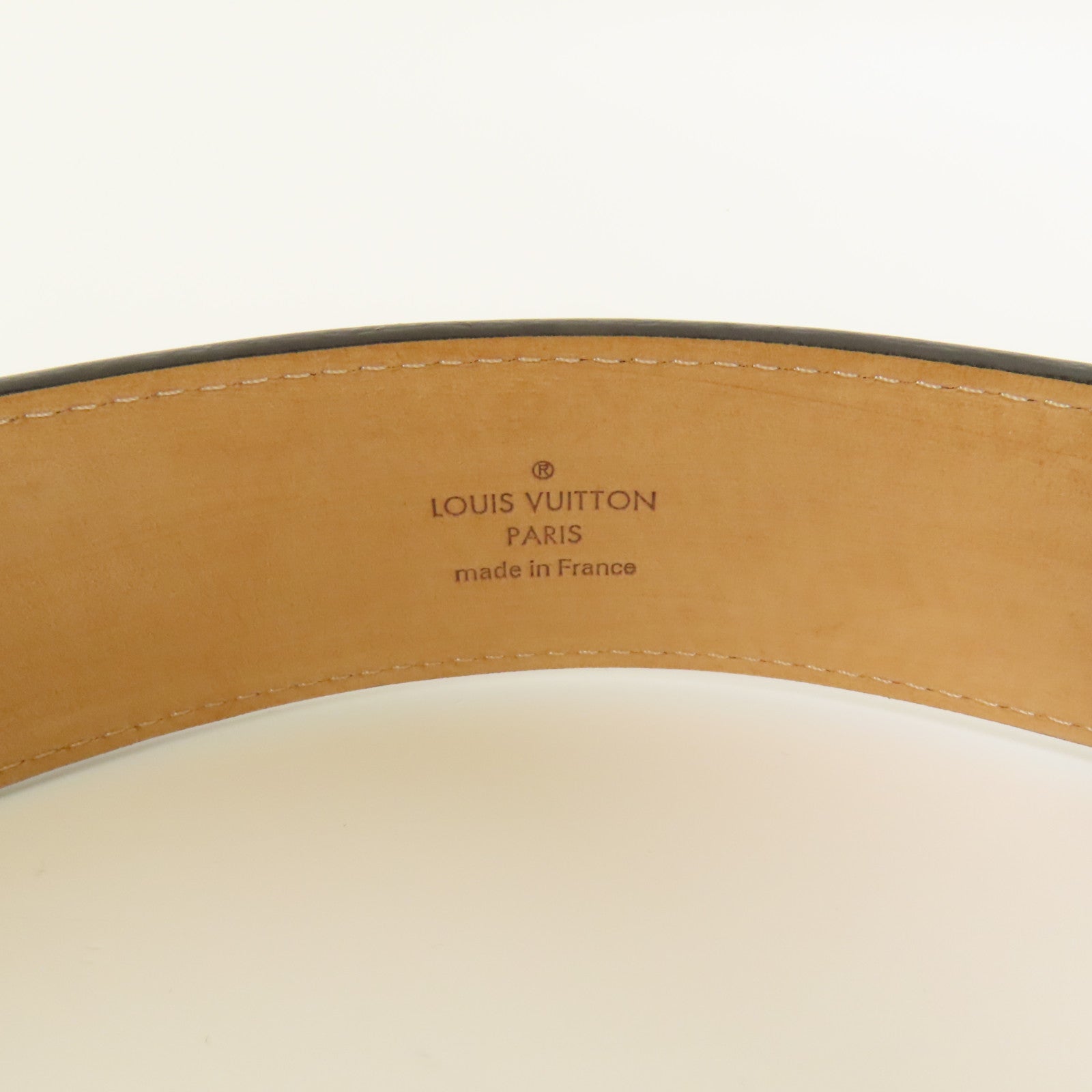 LOUIS VUITTON Epi Belt銀扣皮帶