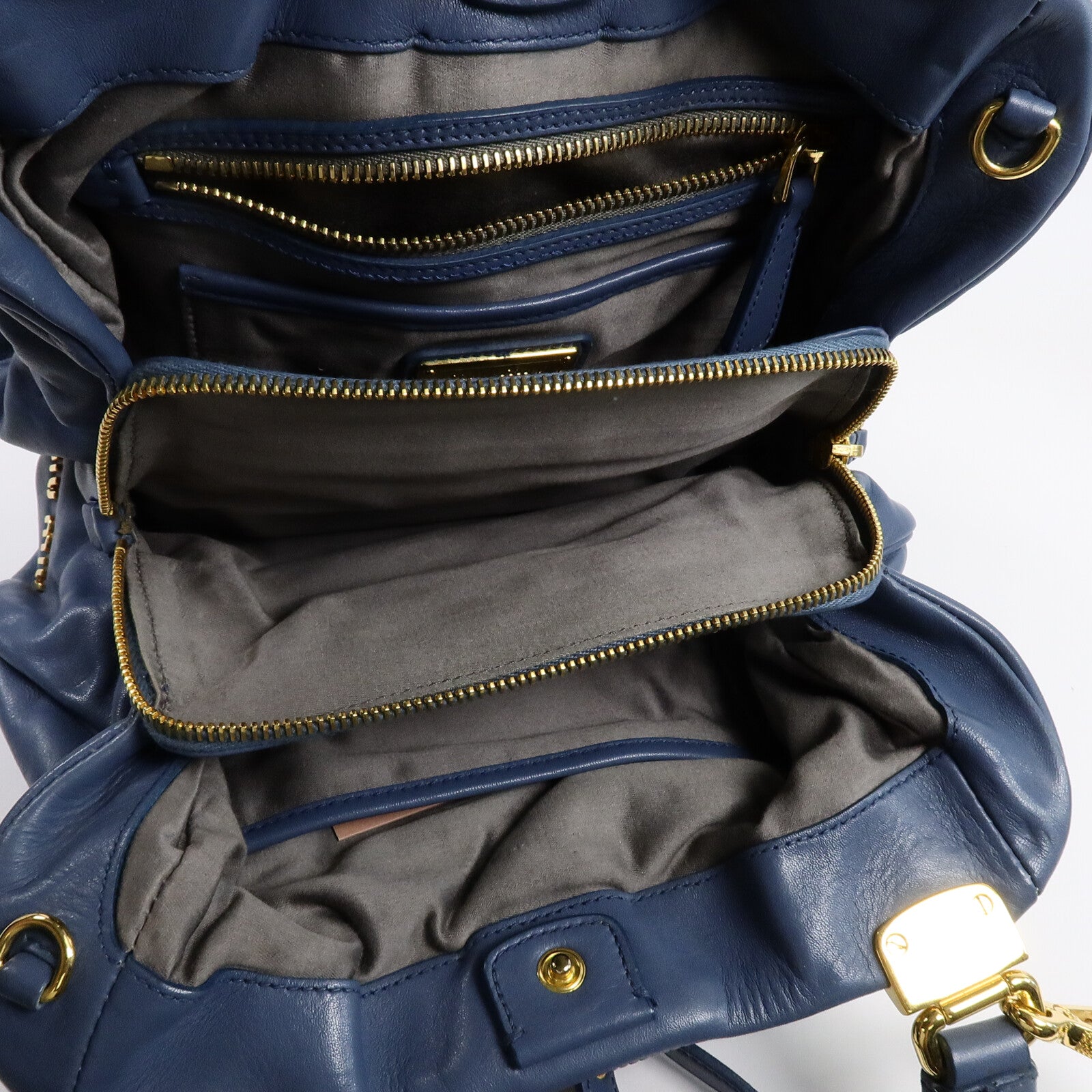 Miu Miu 牛皮皮革2 Way Shoulder Bag手挽肩背兩用袋