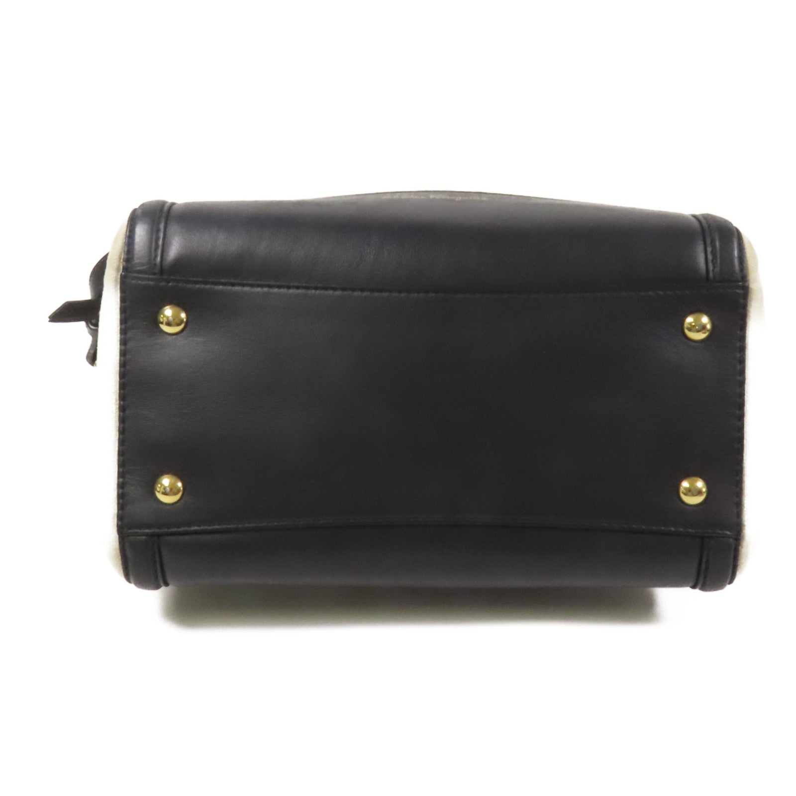 Salvatore Ferragamo 帆布2 Way Bag金扣手挽肩背兩用袋