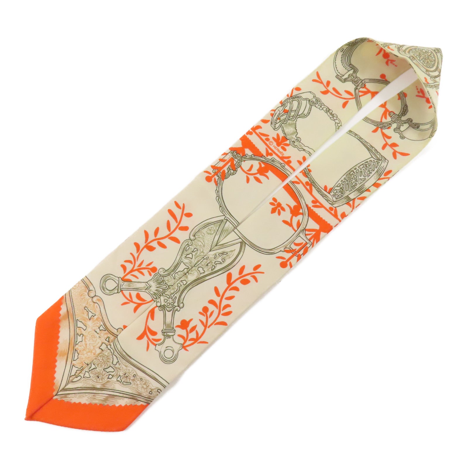 HERMES 絲質Twilly絲巾