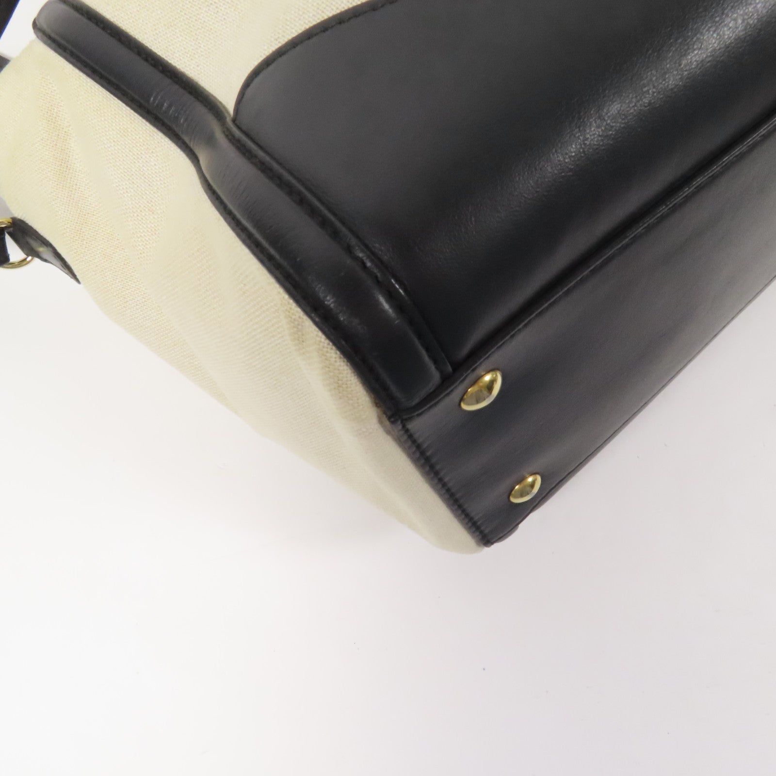 Salvatore Ferragamo 帆布2 Way Bag金扣手挽肩背兩用袋