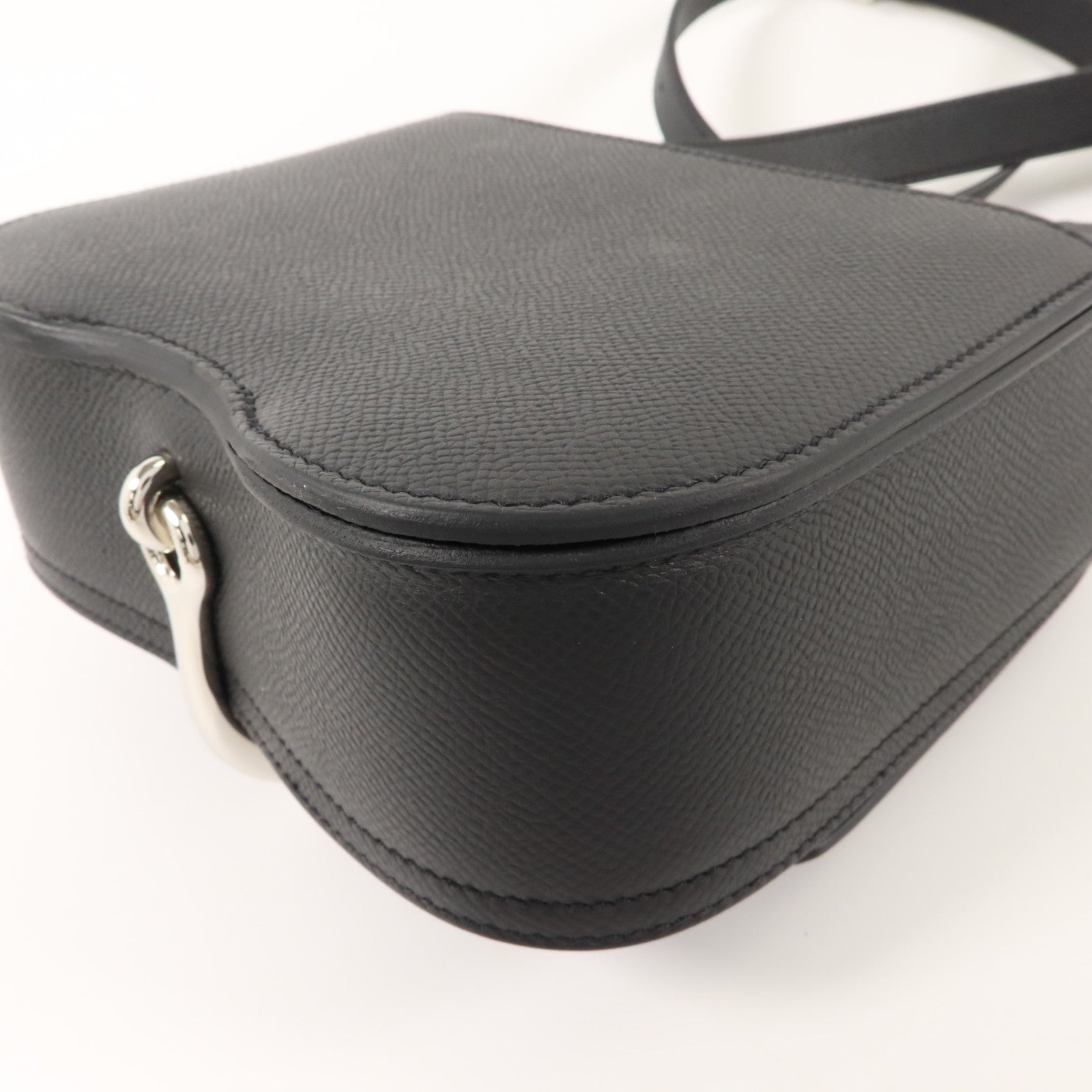 HERMES Epsom皮革Della Cavalleria Mini肩背袋Noir
