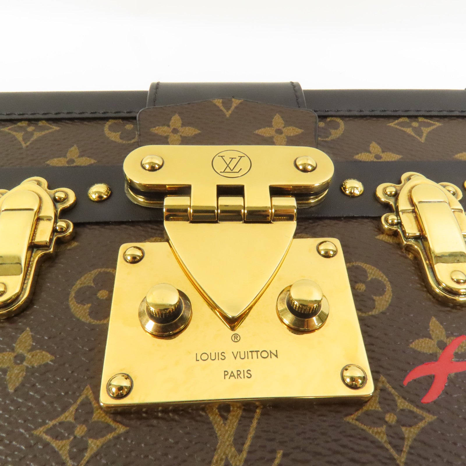 LOUIS VUITTON 【激減優惠】Monogram Petite Malle金扣肩背袋