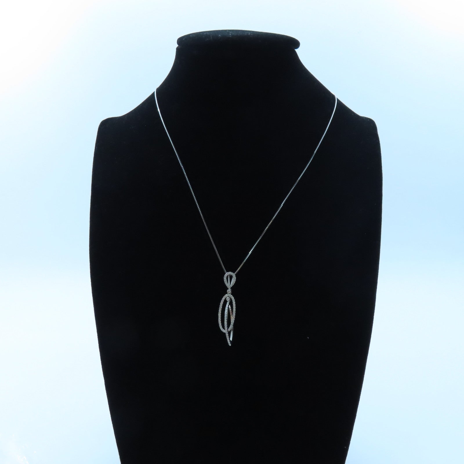 JEWELRY 【激減優惠】18K白金Diamond Necklace鑽石項鍊#44cm