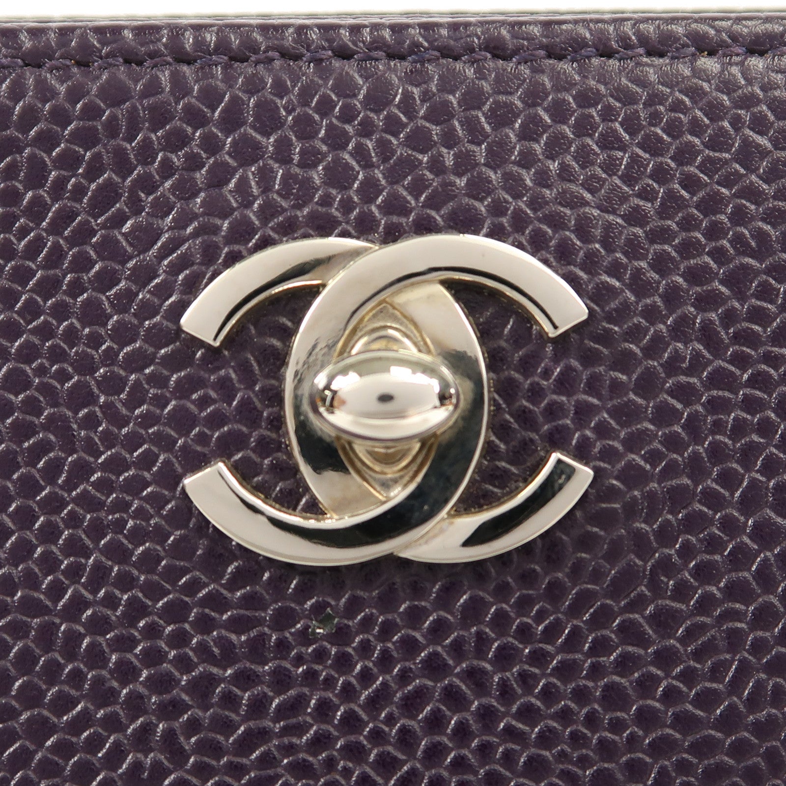 CHANEL 牛皮皮革Chain Shoulder銀扣鏈帶肩背袋