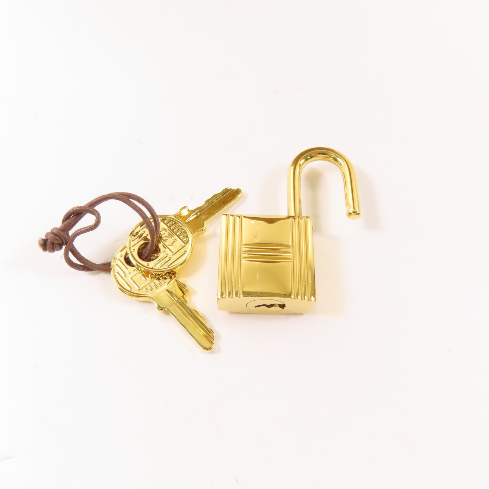 HERMES Clemence皮革金Picotin PM金扣手挽袋4B/棕色